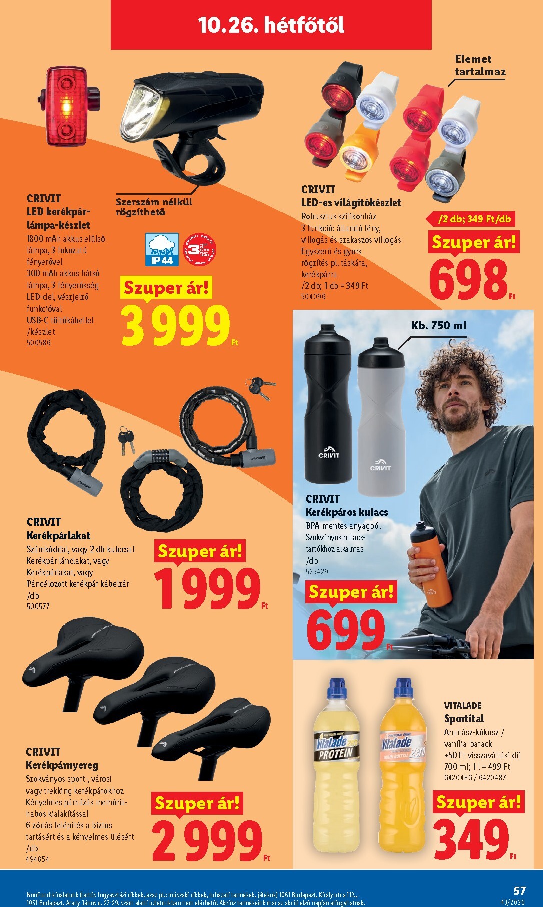 lidl - Lidl hirdetmény a következő hétre csütörtöktől 2026.10.22.-tól szerdától 2026.10.28.-ig - page: 57