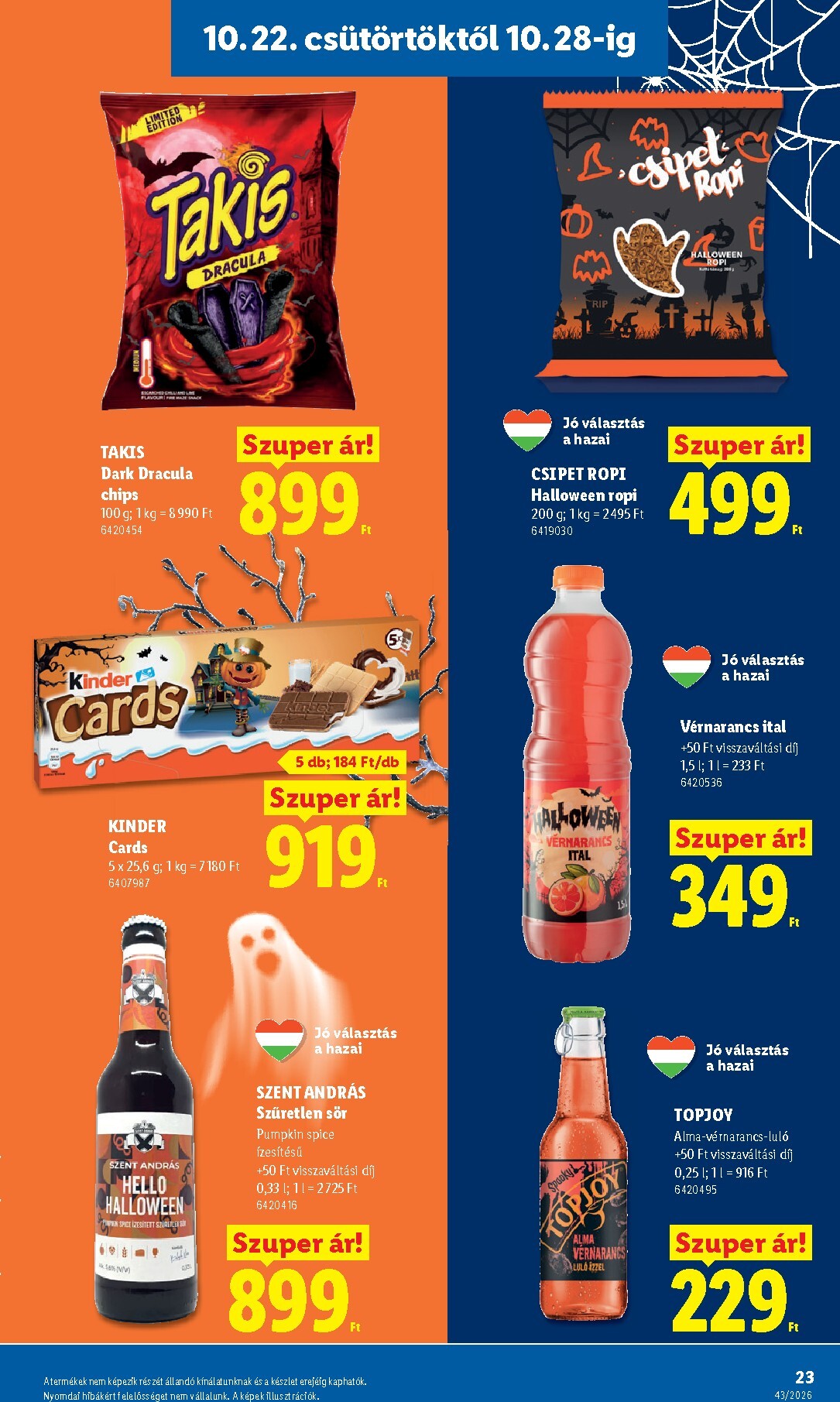 lidl - Lidl hirdetmény a következő hétre csütörtöktől 2026.10.22.-tól szerdától 2026.10.28.-ig - page: 23