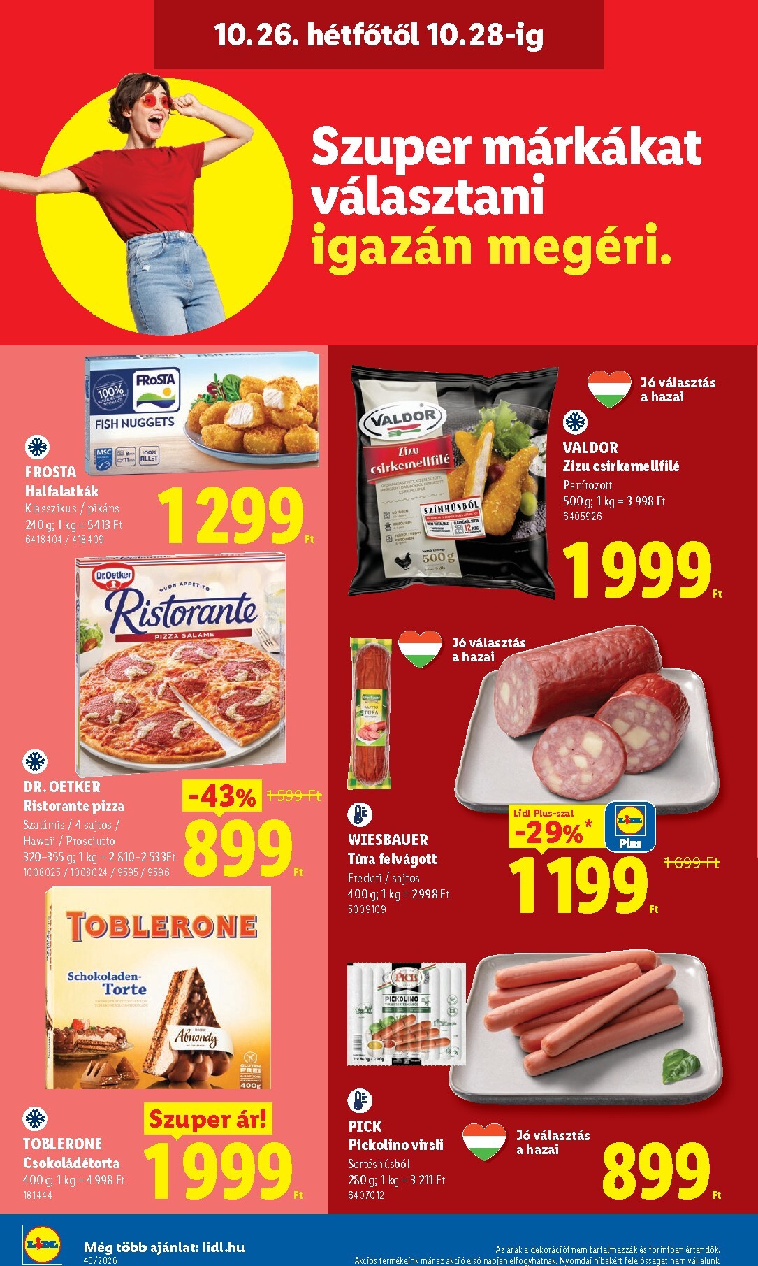 lidl - Lidl hirdetmény a következő hétre csütörtöktől 2026.10.22.-tól szerdától 2026.10.28.-ig - page: 62