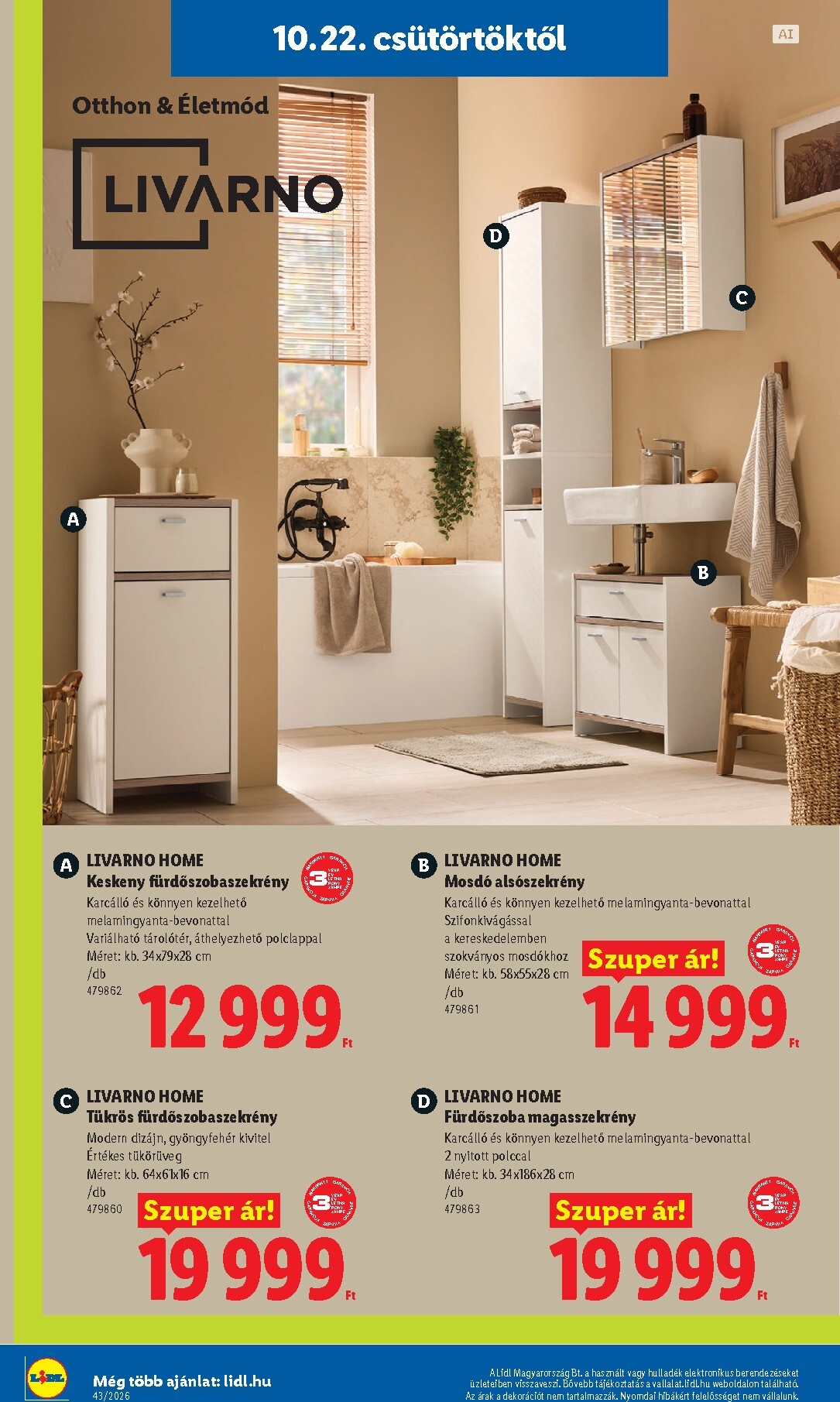 lidl - Lidl hirdetmény a következő hétre csütörtöktől 2026.10.22.-tól szerdától 2026.10.28.-ig - page: 36