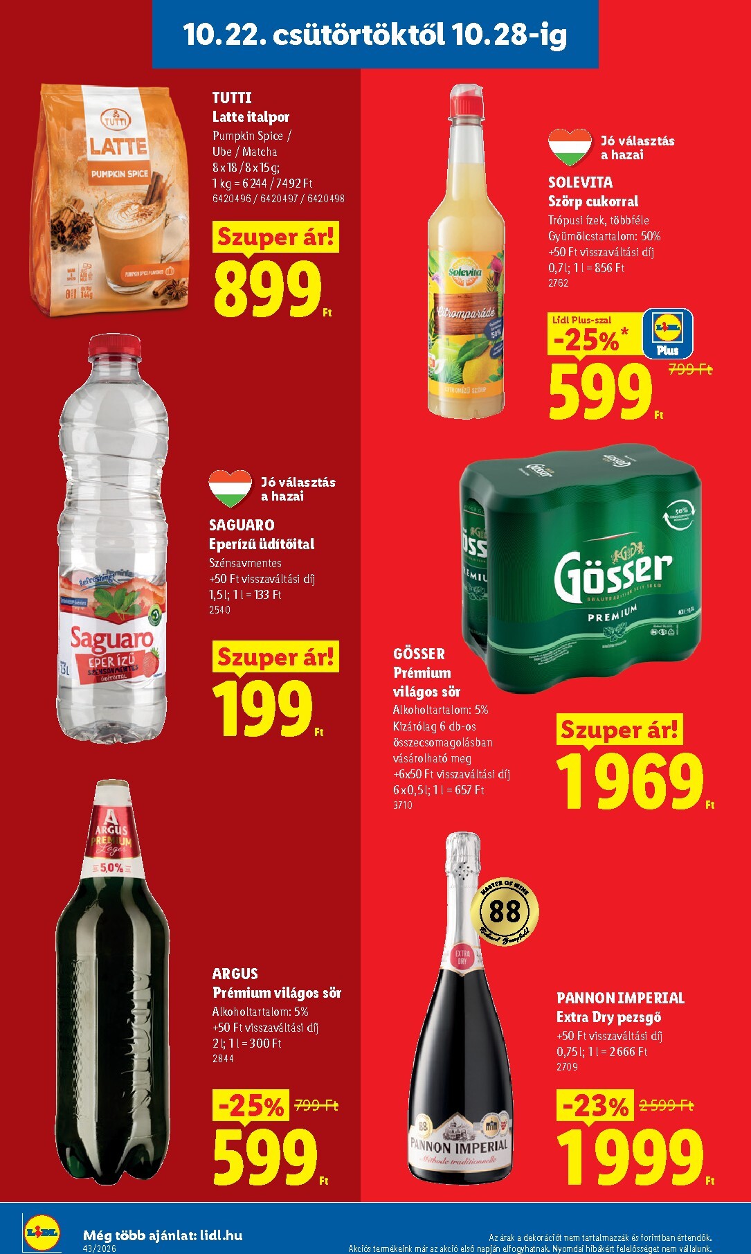 lidl - Lidl hirdetmény a következő hétre csütörtöktől 2026.10.22.-tól szerdától 2026.10.28.-ig - page: 18