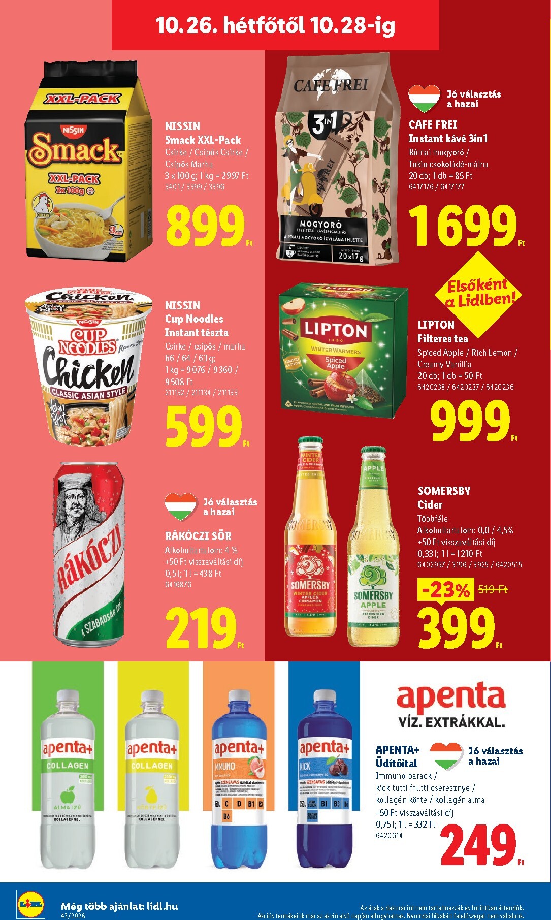 lidl - Lidl hirdetmény a következő hétre csütörtöktől 2026.10.22.-tól szerdától 2026.10.28.-ig - page: 68