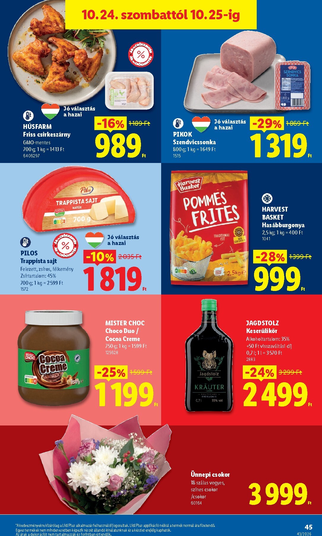 lidl - Lidl hirdetmény a következő hétre csütörtöktől 2026.10.22.-tól szerdától 2026.10.28.-ig - page: 45