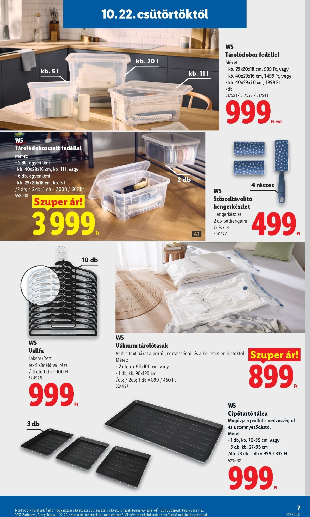 lidl - Lidl - Nonfood hirdetmény a következő hétre csütörtöktől 2026.10.22.-tól szerdától 2026.10.28.-ig - page: 7