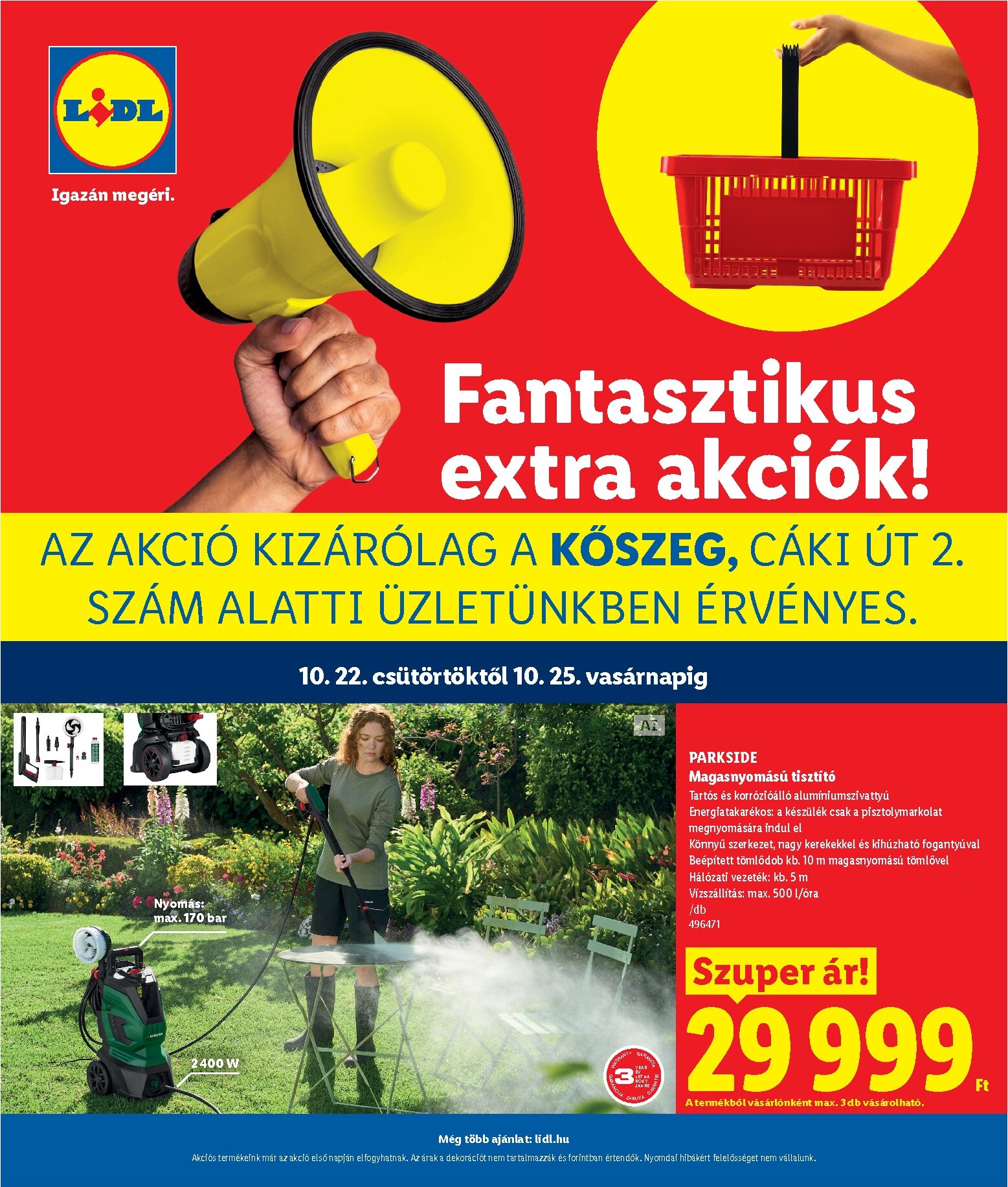 lidl - Lidl - Kőszeg hirdetmény a következő hétre csütörtöktől 2026.10.22.-tól vasárnaptól 2026.10.25.-ig