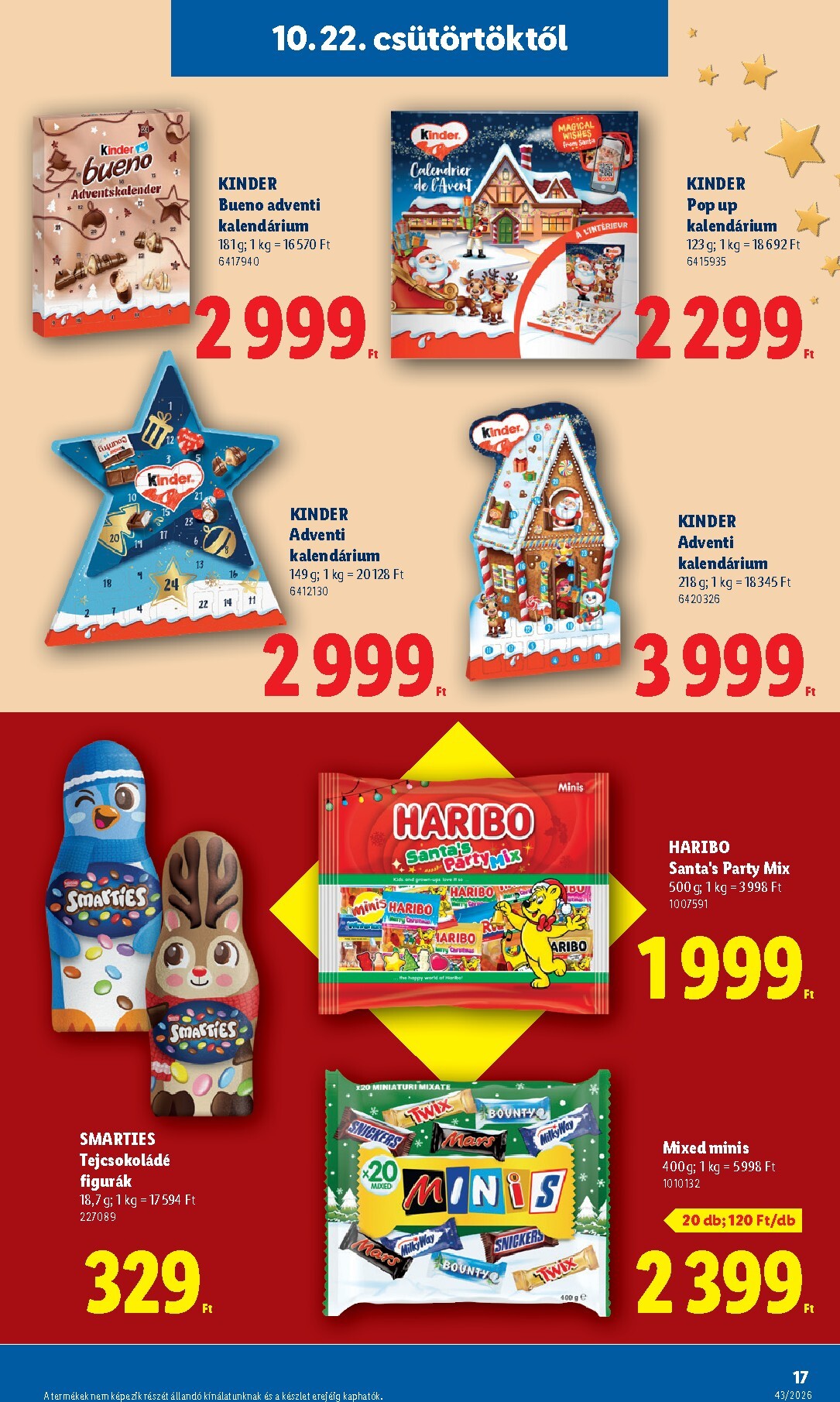 lidl - Lidl - Favorina hirdetmény a következő hétre csütörtöktől 2026.10.22.-tól csütörtöktől 2026.12.24.-ig - page: 15