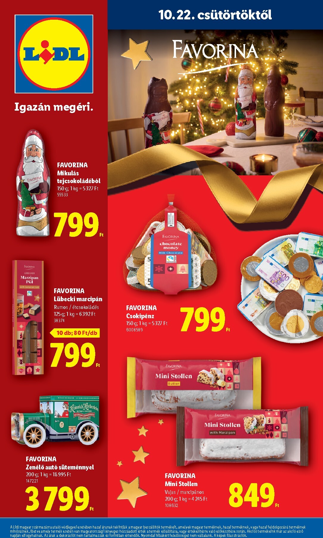 lidl - Lidl - Favorina hirdetmény a következő hétre csütörtöktől 2026.10.22.-tól csütörtöktől 2026.12.24.-ig - page: 18