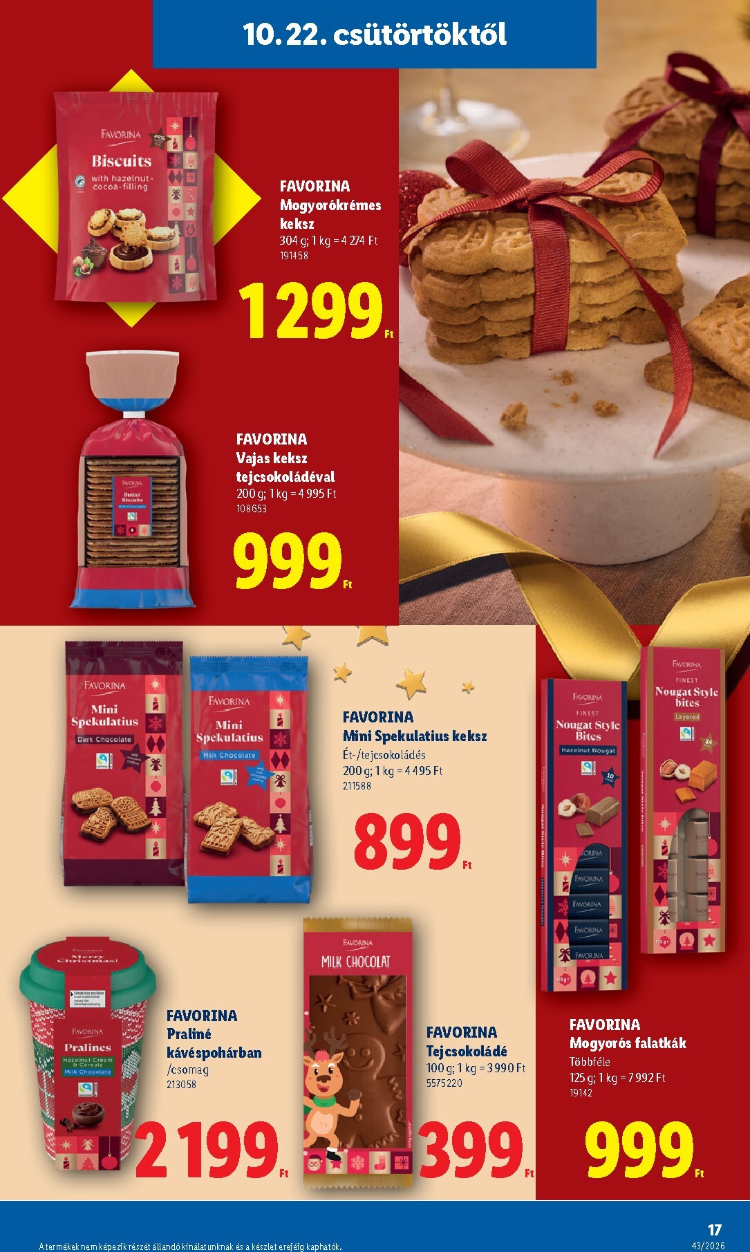 lidl - Lidl - Favorina hirdetmény a következő hétre csütörtöktől 2026.10.22.-tól csütörtöktől 2026.12.24.-ig - page: 5