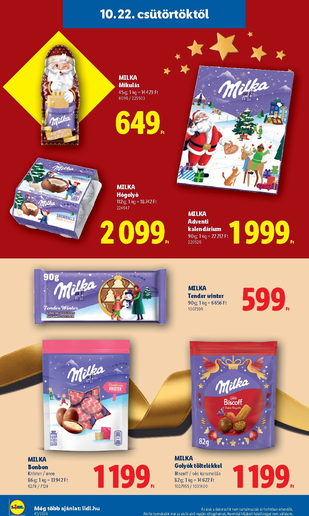 lidl - Lidl - Favorina hirdetmény a következő hétre csütörtöktől 2026.10.22.-tól csütörtöktől 2026.12.24.-ig - page: 16