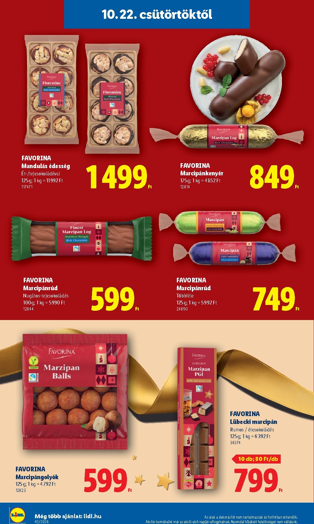 lidl - Lidl - Favorina hirdetmény a következő hétre csütörtöktől 2026.10.22.-tól csütörtöktől 2026.12.24.-ig - page: 6