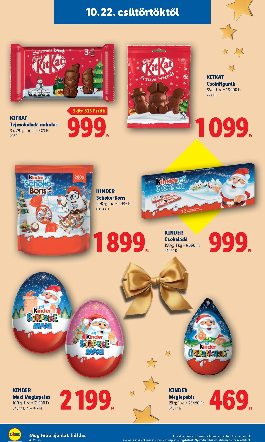 lidl - A jövőbeli Lidl - Favorina akciós újság csütörtöktől 2026.10.22.-tól csütörtöktől 2026.12.24.-ig érvényes. - page: 12