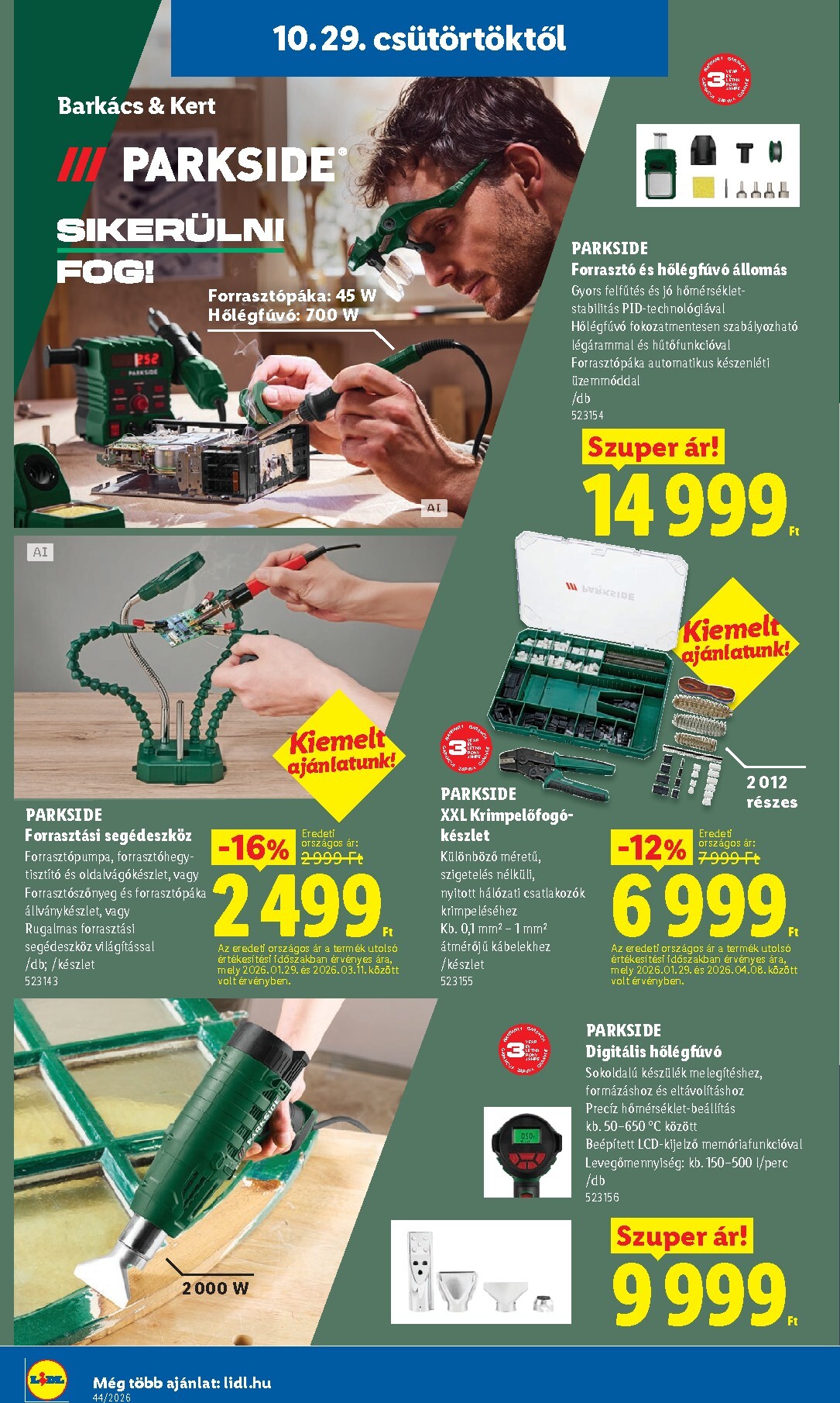 lidl - Lidl - Nonfood hirdetmény a következő hétre csütörtöktől 2026.10.29.-tól szerdától 2026.11.04.-ig - page: 10