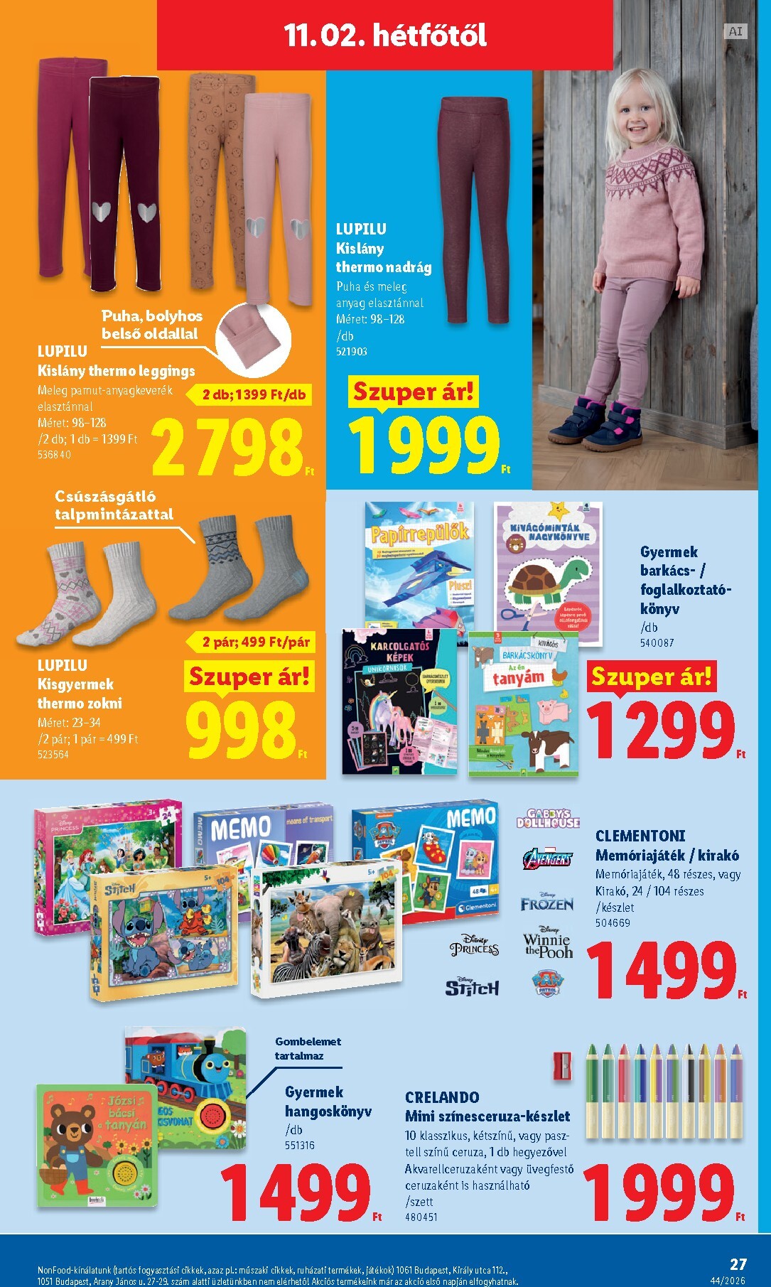 lidl - Lidl - Nonfood hirdetmény a következő hétre csütörtöktől 2026.10.29.-tól szerdától 2026.11.04.-ig - page: 27
