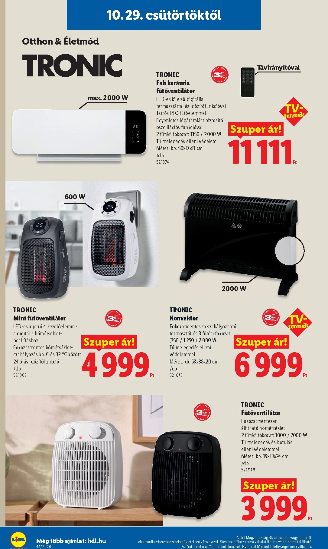 lidl - Lidl - Nonfood hirdetmény a következő hétre csütörtöktől 2026.10.29.-tól szerdától 2026.11.04.-ig - page: 8