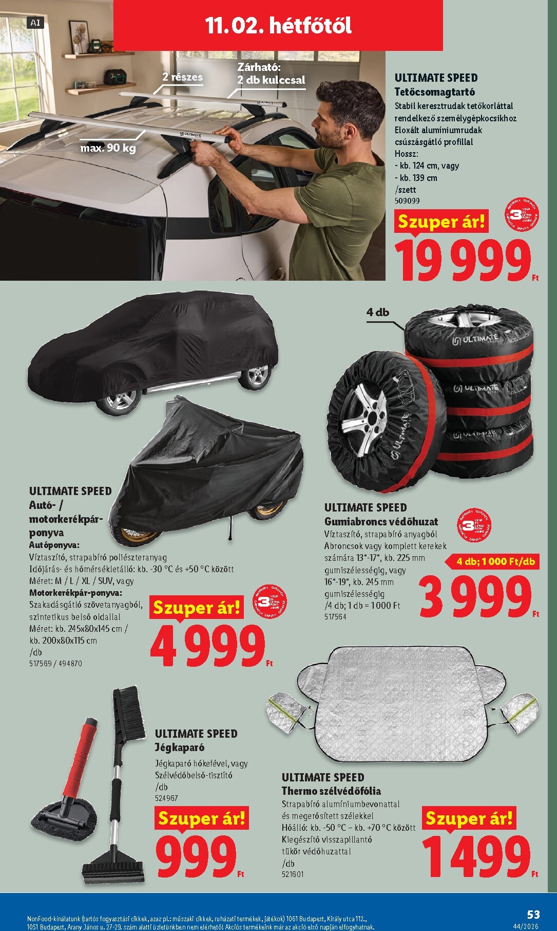 lidl - Lidl hirdetmény a következő hétre csütörtöktől 2026.10.29.-tól szerdától 2026.11.04.-ig - page: 53