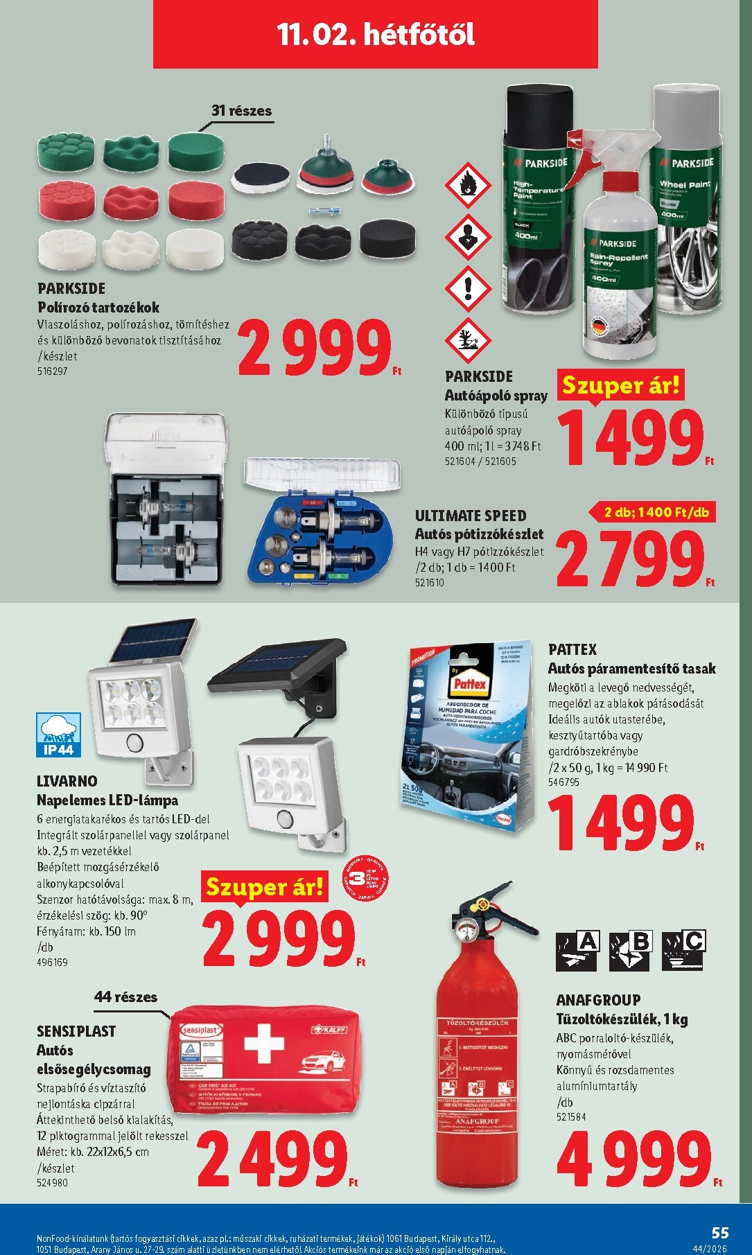 lidl - Lidl hirdetmény a következő hétre csütörtöktől 2026.10.29.-tól szerdától 2026.11.04.-ig - page: 55