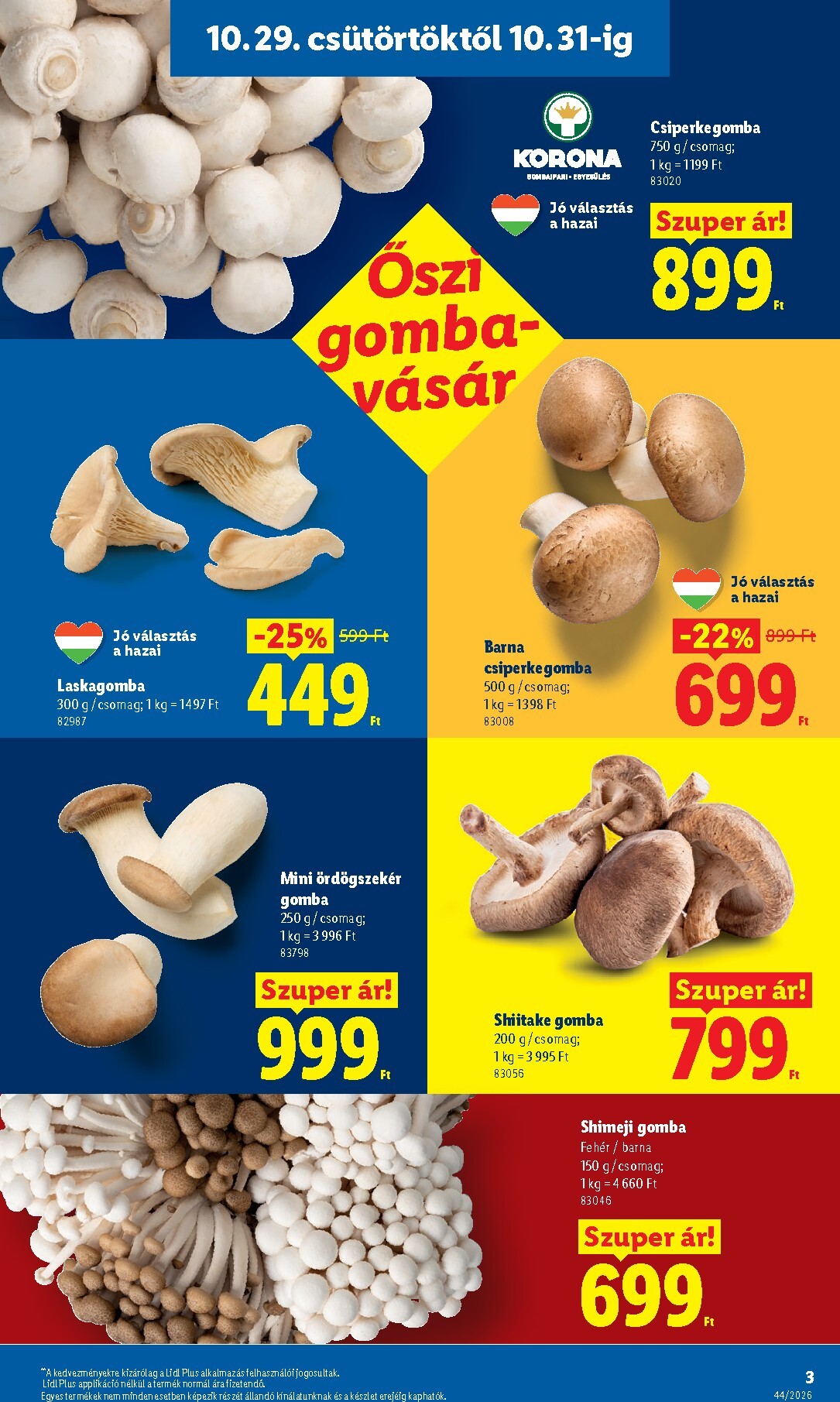 lidl - Lidl hirdetmény a következő hétre csütörtöktől 2026.10.29.-tól szerdától 2026.11.04.-ig - page: 3