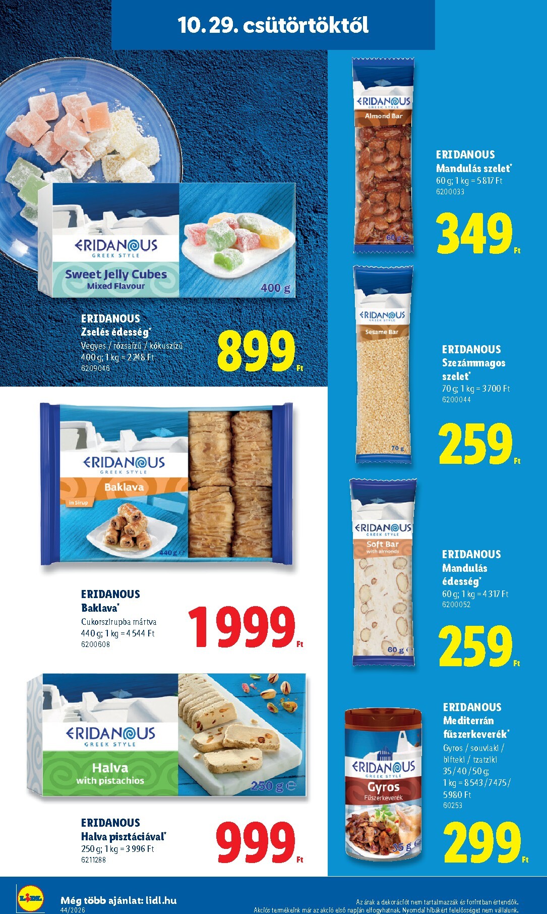 lidl - Lidl hirdetmény a következő hétre csütörtöktől 2026.10.29.-tól szerdától 2026.11.04.-ig - page: 26
