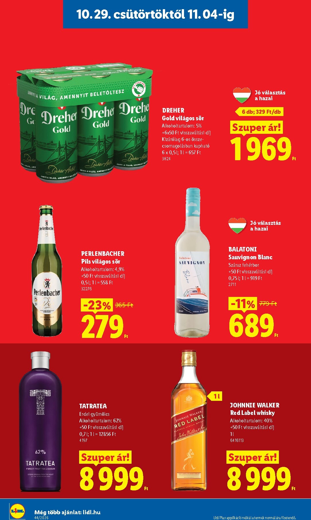 lidl - Lidl hirdetmény a következő hétre csütörtöktől 2026.10.29.-tól szerdától 2026.11.04.-ig - page: 18