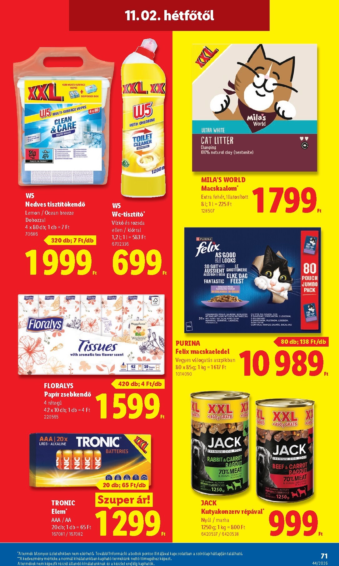lidl - Lidl hirdetmény a következő hétre csütörtöktől 2026.10.29.-tól szerdától 2026.11.04.-ig - page: 71