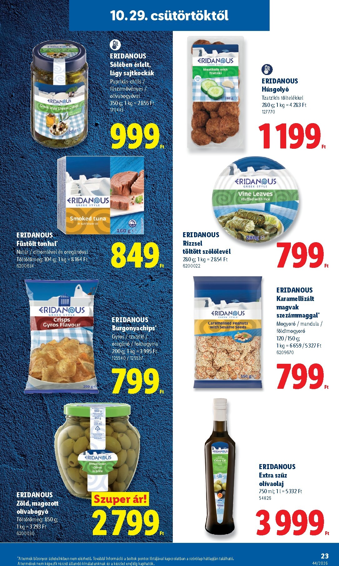 lidl - Lidl hirdetmény a következő hétre csütörtöktől 2026.10.29.-tól szerdától 2026.11.04.-ig - page: 23