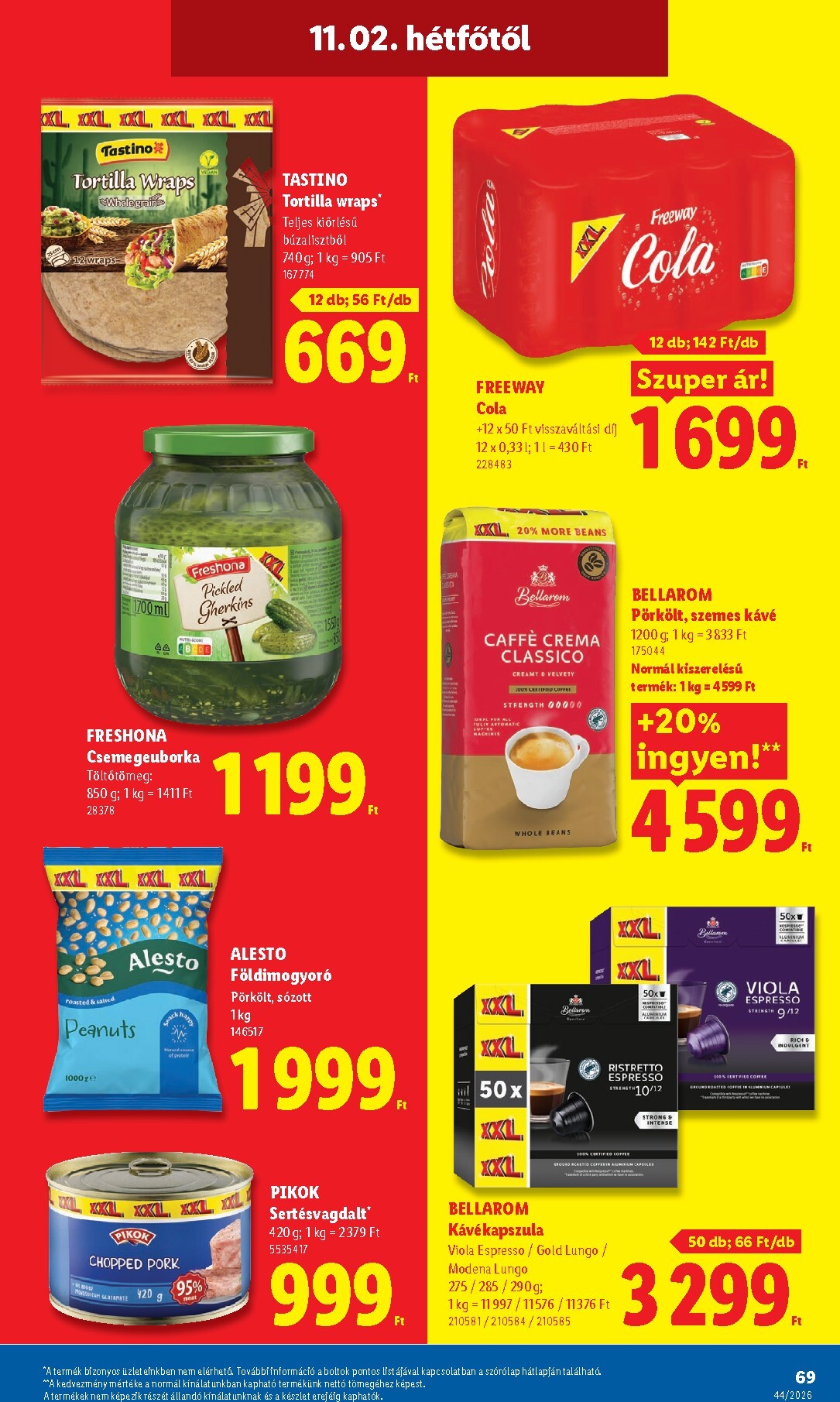 lidl - Lidl hirdetmény a következő hétre csütörtöktől 2026.10.29.-tól szerdától 2026.11.04.-ig - page: 69