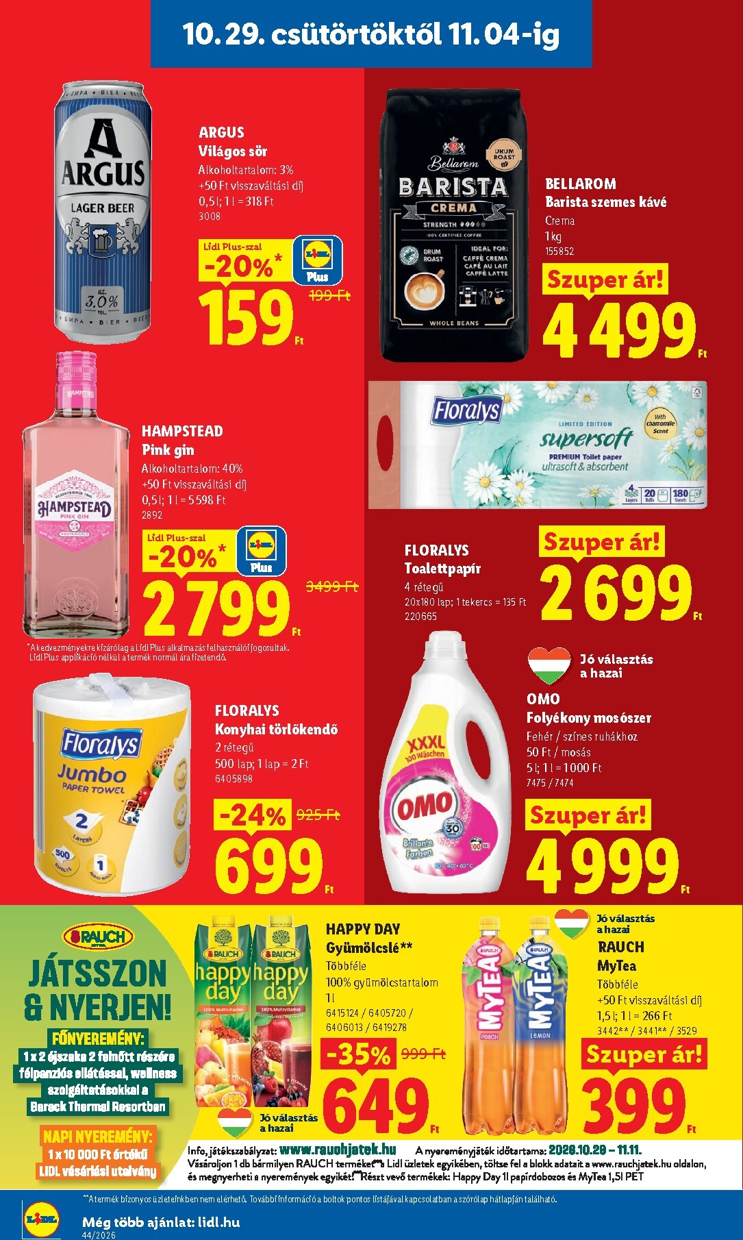 lidl - Lidl hirdetmény a következő hétre csütörtöktől 2026.10.29.-tól szerdától 2026.11.04.-ig - page: 14