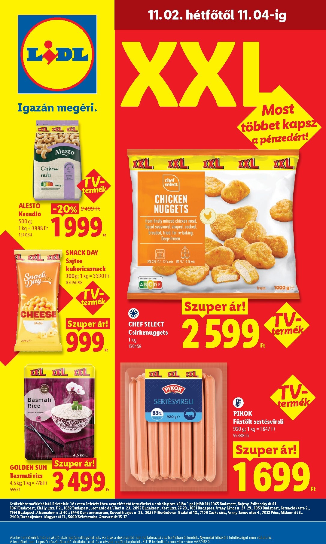 lidl - Lidl hirdetmény a következő hétre csütörtöktől 2026.10.29.-tól szerdától 2026.11.04.-ig - page: 72