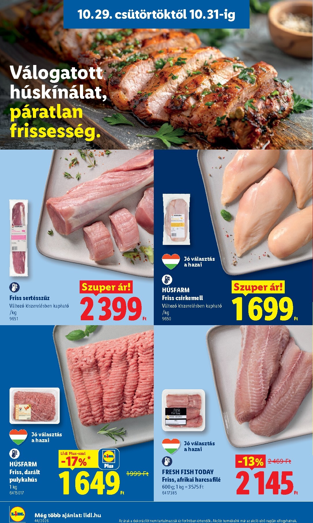 lidl - Lidl hirdetmény a következő hétre csütörtöktől 2026.10.29.-tól szerdától 2026.11.04.-ig - page: 8