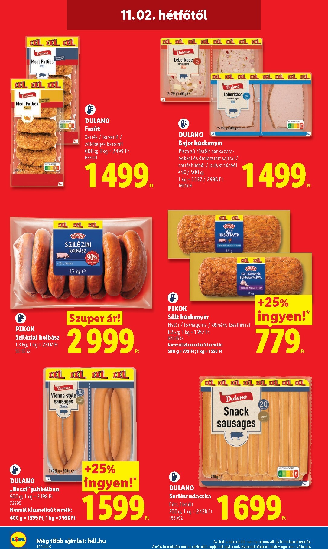 lidl - Lidl hirdetmény a következő hétre csütörtöktől 2026.10.29.-tól szerdától 2026.11.04.-ig - page: 64