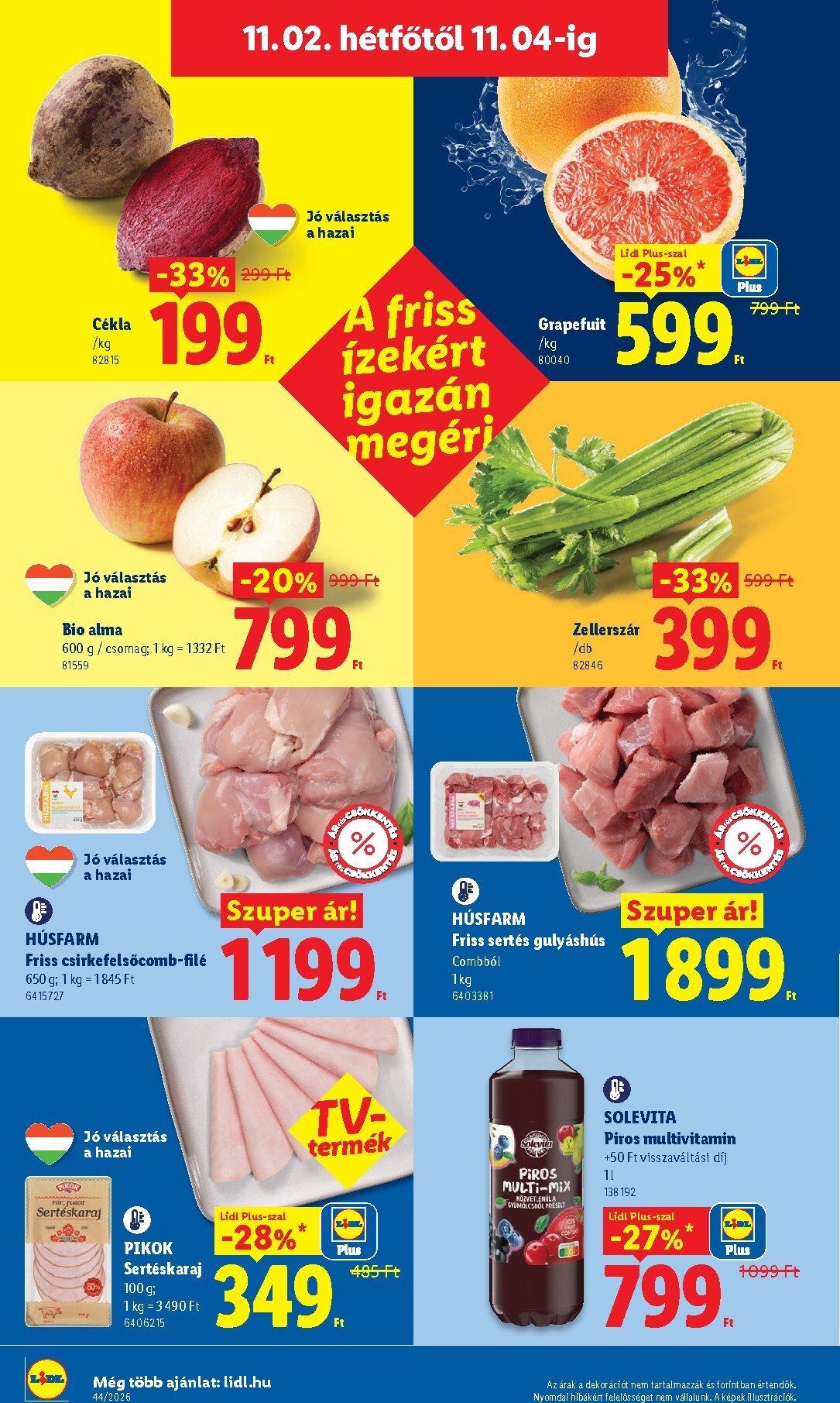 lidl - Lidl hirdetmény a következő hétre csütörtöktől 2026.10.29.-tól szerdától 2026.11.04.-ig - page: 60