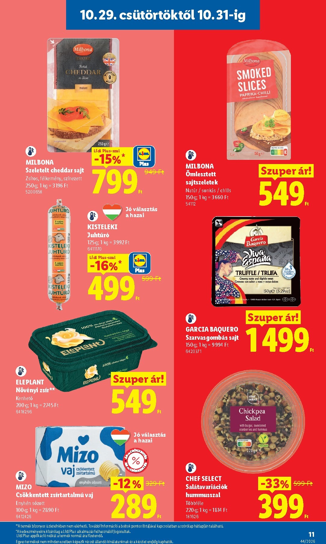 lidl - Lidl hirdetmény a következő hétre csütörtöktől 2026.10.29.-tól szerdától 2026.11.04.-ig - page: 11