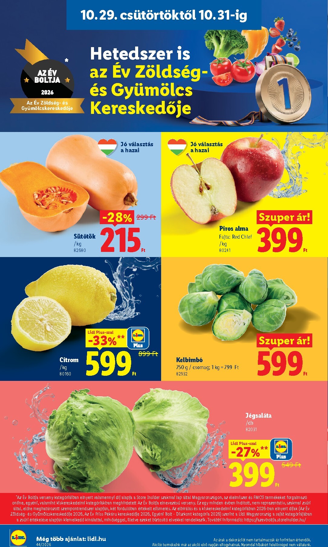 lidl - Lidl hirdetmény a következő hétre csütörtöktől 2026.10.29.-tól szerdától 2026.11.04.-ig - page: 2
