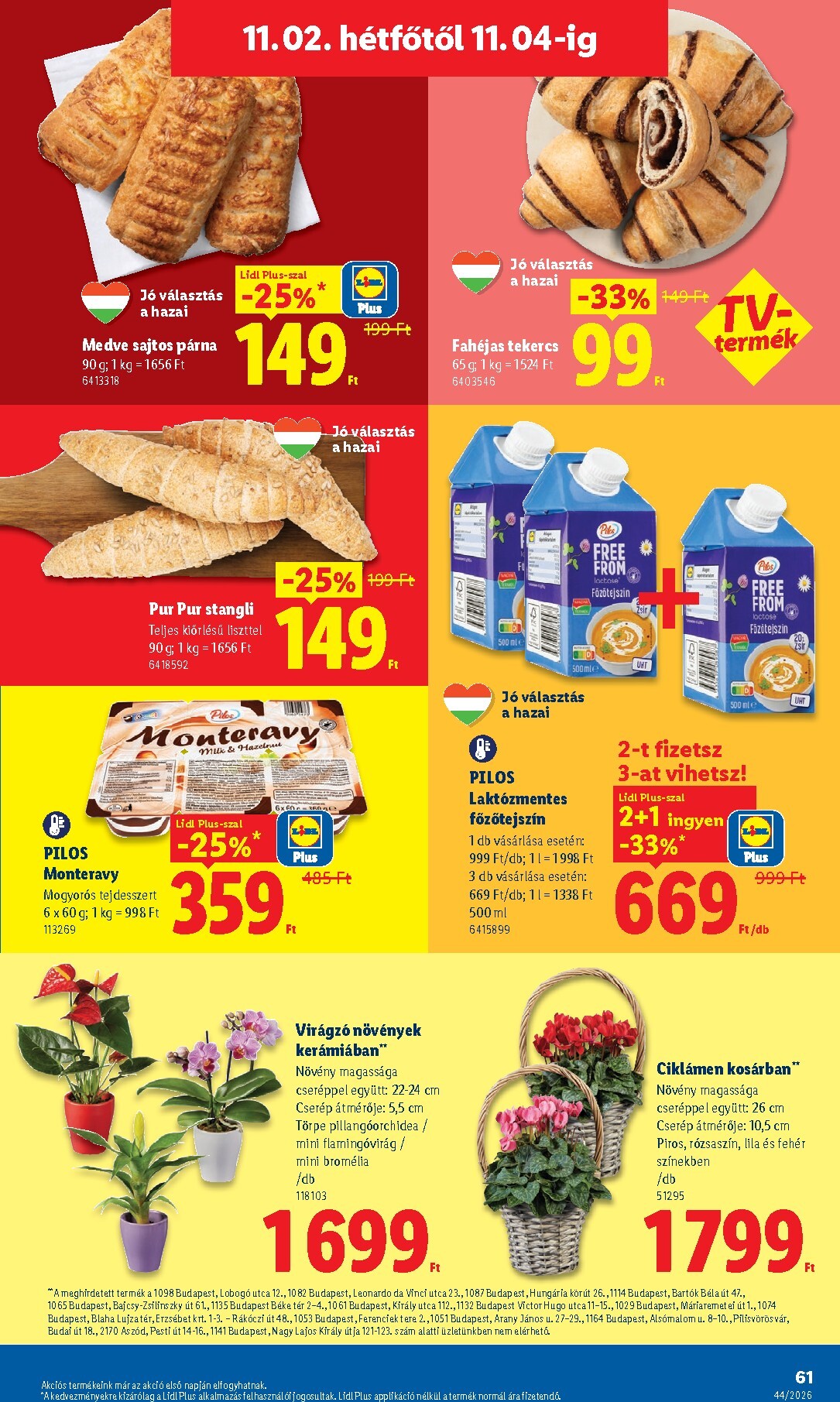 lidl - Lidl hirdetmény a következő hétre csütörtöktől 2026.10.29.-tól szerdától 2026.11.04.-ig - page: 61