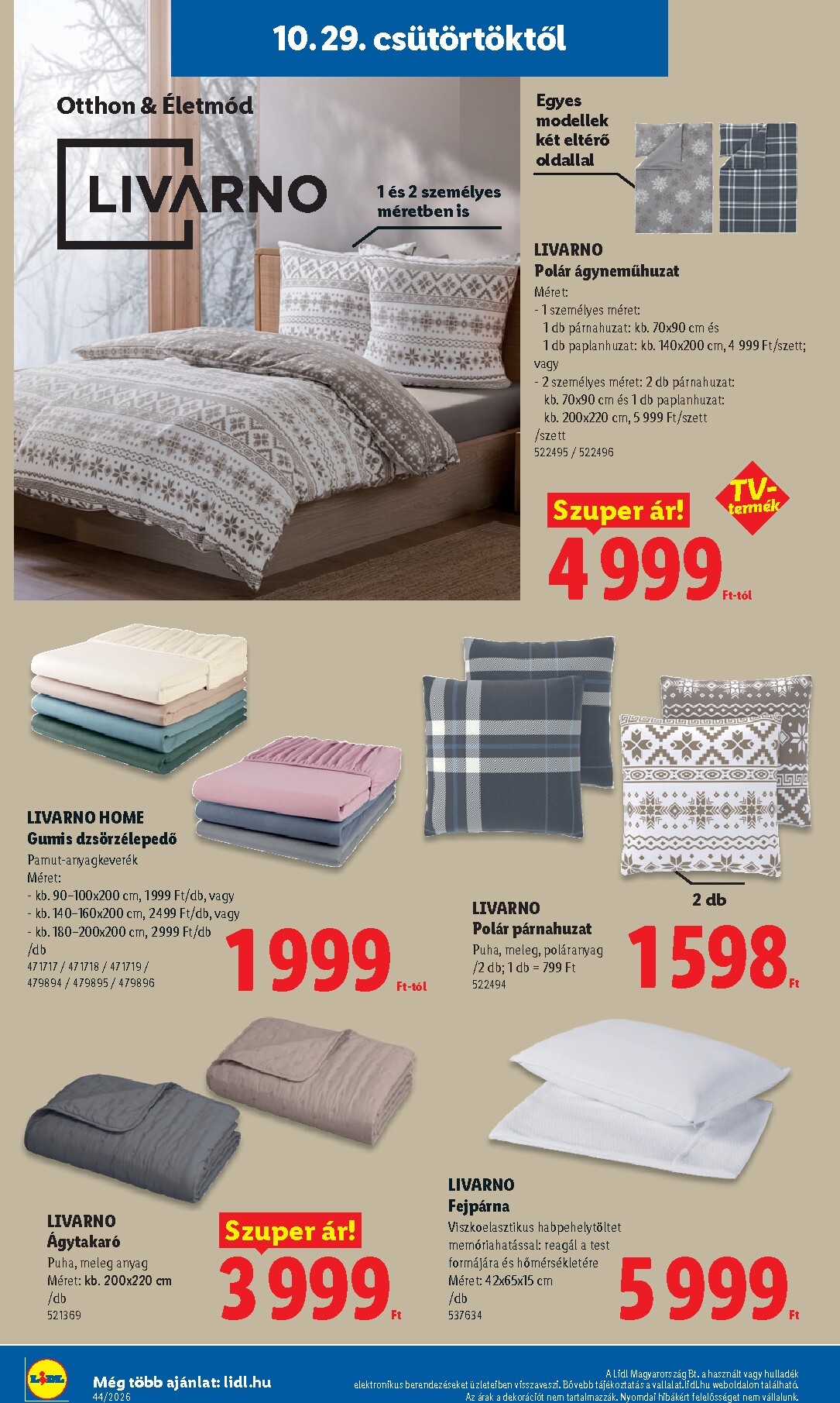 lidl - Lidl hirdetmény a következő hétre csütörtöktől 2026.10.29.-tól szerdától 2026.11.04.-ig - page: 32