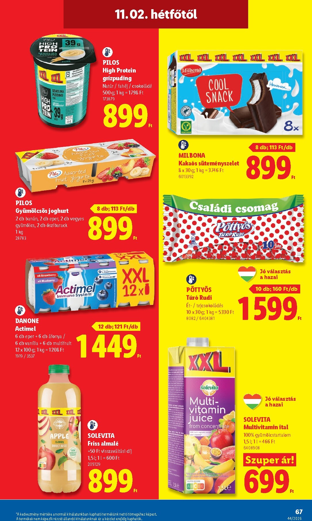 lidl - Lidl hirdetmény a következő hétre csütörtöktől 2026.10.29.-tól szerdától 2026.11.04.-ig - page: 67