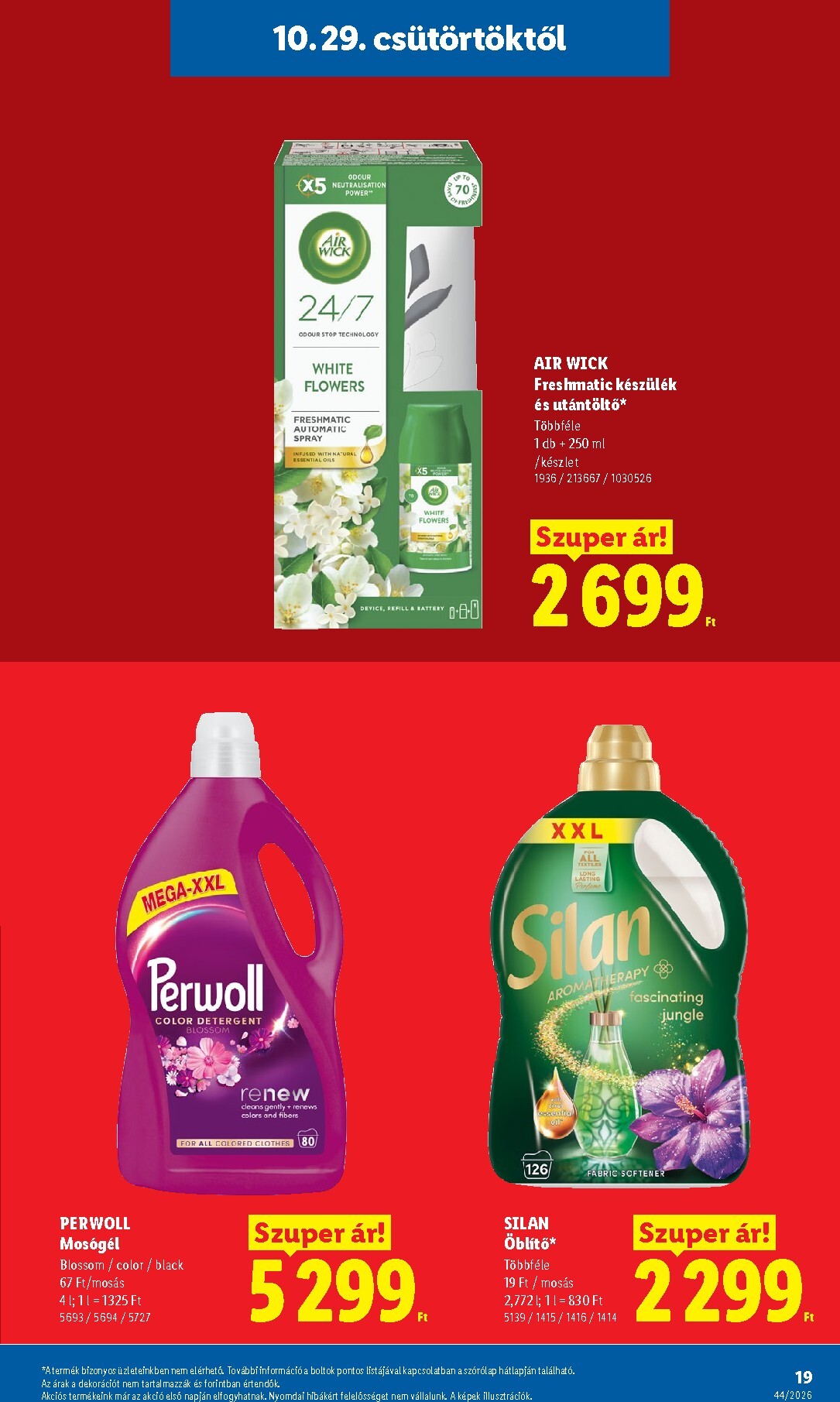 lidl - Lidl hirdetmény a következő hétre csütörtöktől 2026.10.29.-tól szerdától 2026.11.04.-ig - page: 19
