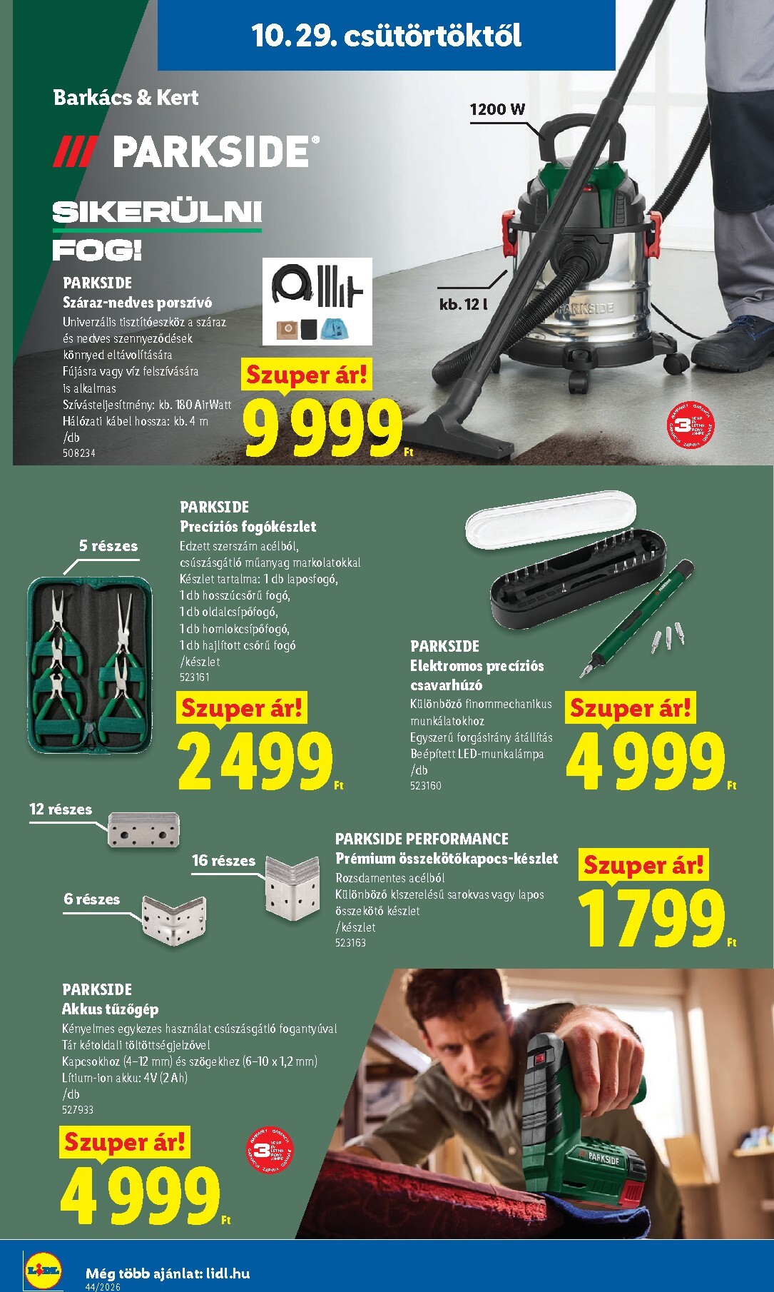 lidl - Lidl hirdetmény a következő hétre csütörtöktől 2026.10.29.-tól szerdától 2026.11.04.-ig - page: 40