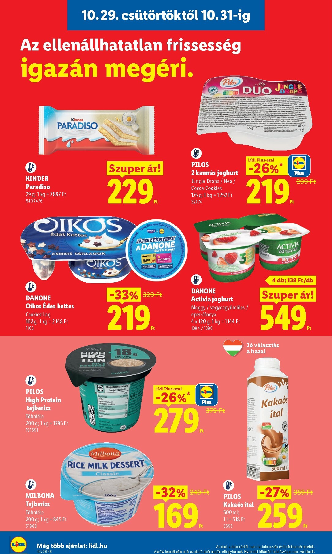 lidl - Lidl hirdetmény a következő hétre csütörtöktől 2026.10.29.-tól szerdától 2026.11.04.-ig - page: 10