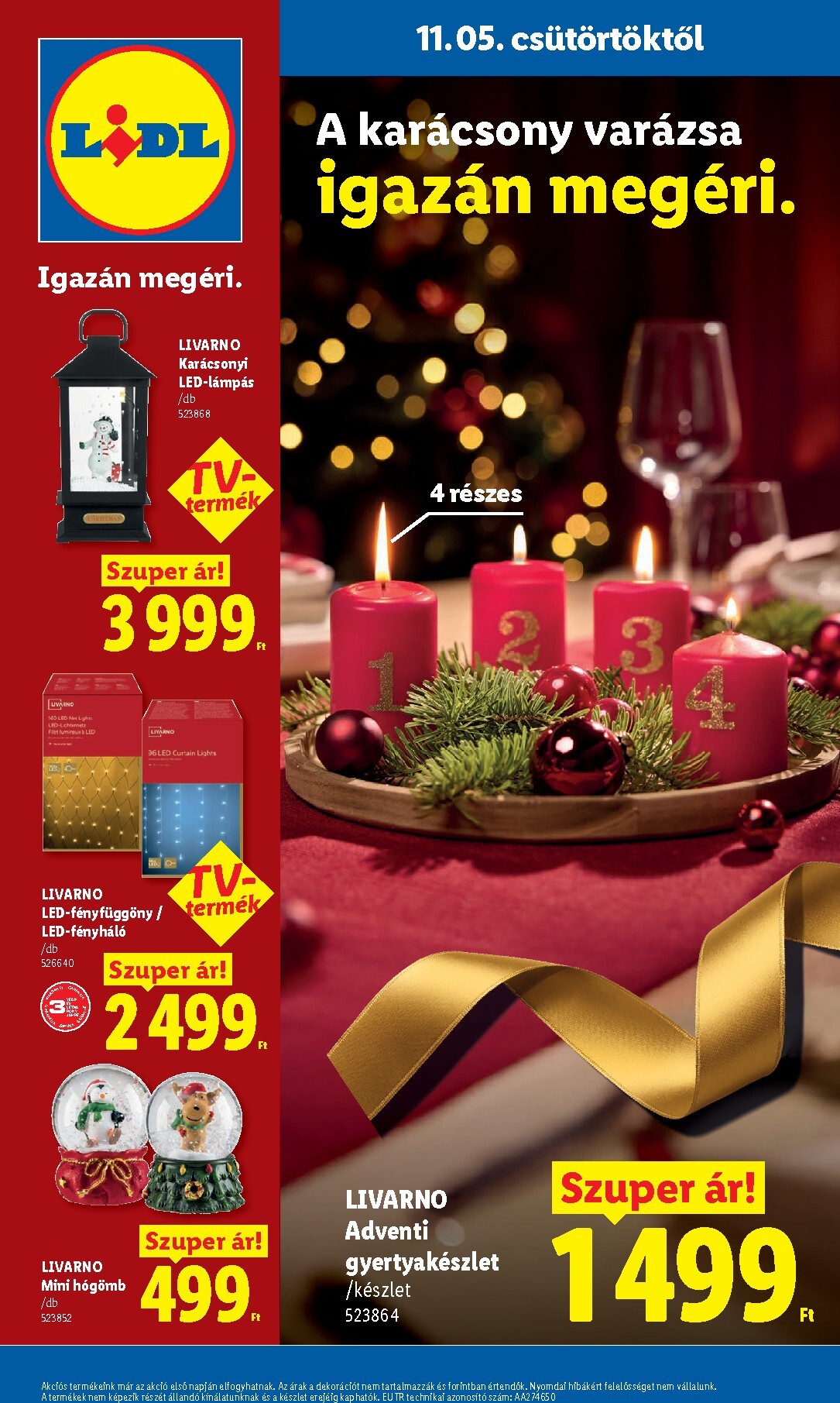 lidl - Lidl - Dekoráció katalógus hirdetmény a következő hétre csütörtöktől 2026.11.05.-tól szerdától 2026.11.11.-ig - page: 24