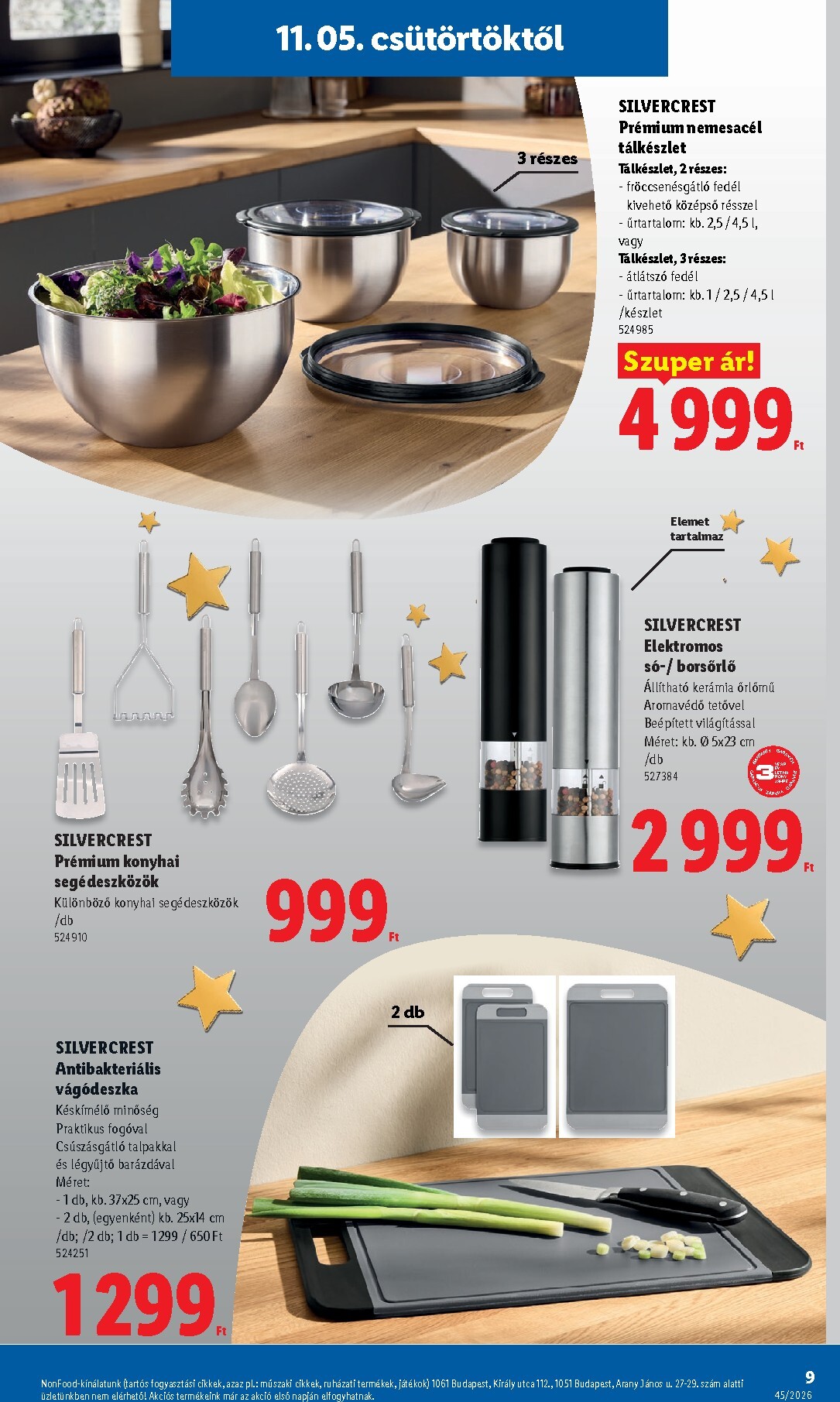 lidl - Lidl - Dekoráció katalógus hirdetmény a következő hétre csütörtöktől 2026.11.05.-tól szerdától 2026.11.11.-ig - page: 9