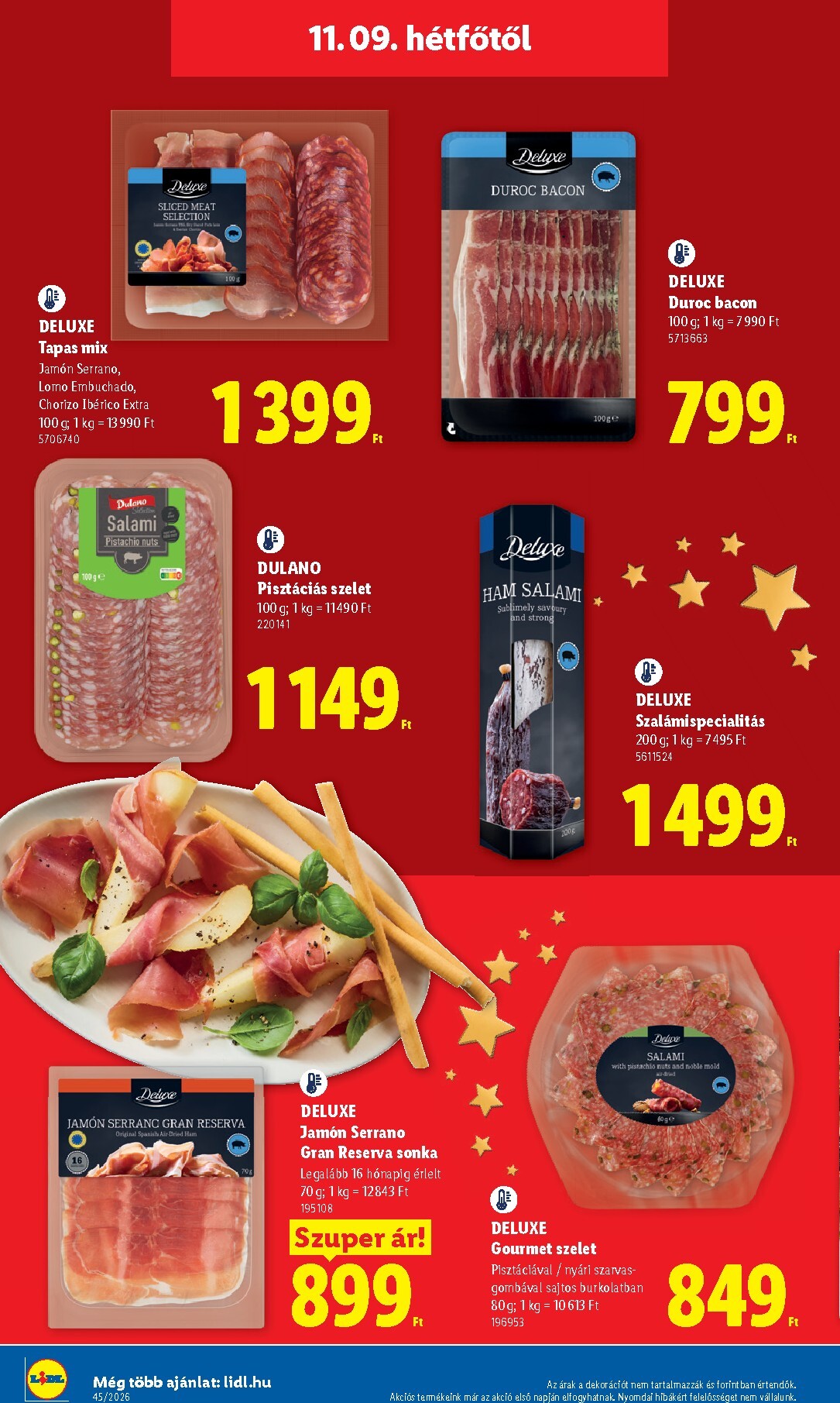 lidl - Lidl - Deluxe hirdetmény a következő hétre hétfőtől 2026.11.09.-tól vasárnaptól 2026.11.15.-ig - page: 4