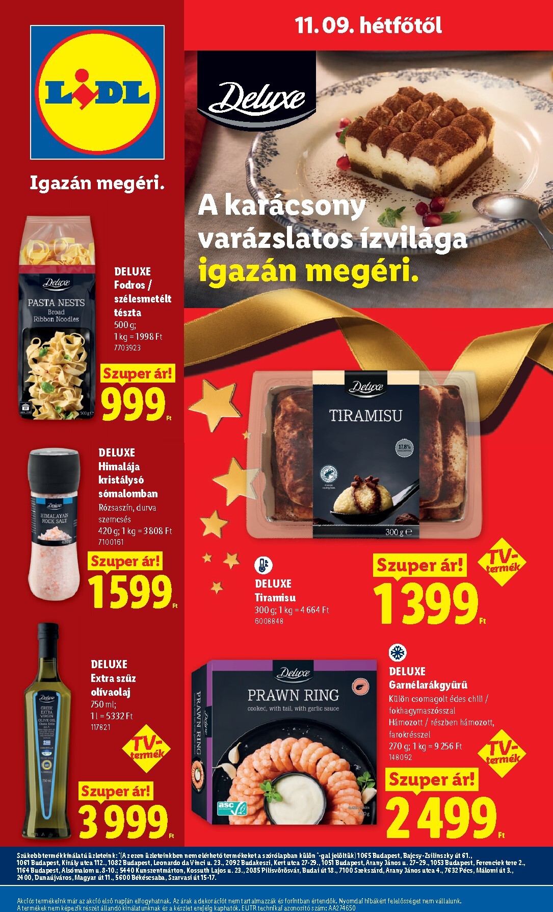 lidl - Lidl - Deluxe hirdetmény a következő hétre hétfőtől 2026.11.09.-tól vasárnaptól 2026.11.15.-ig - page: 22