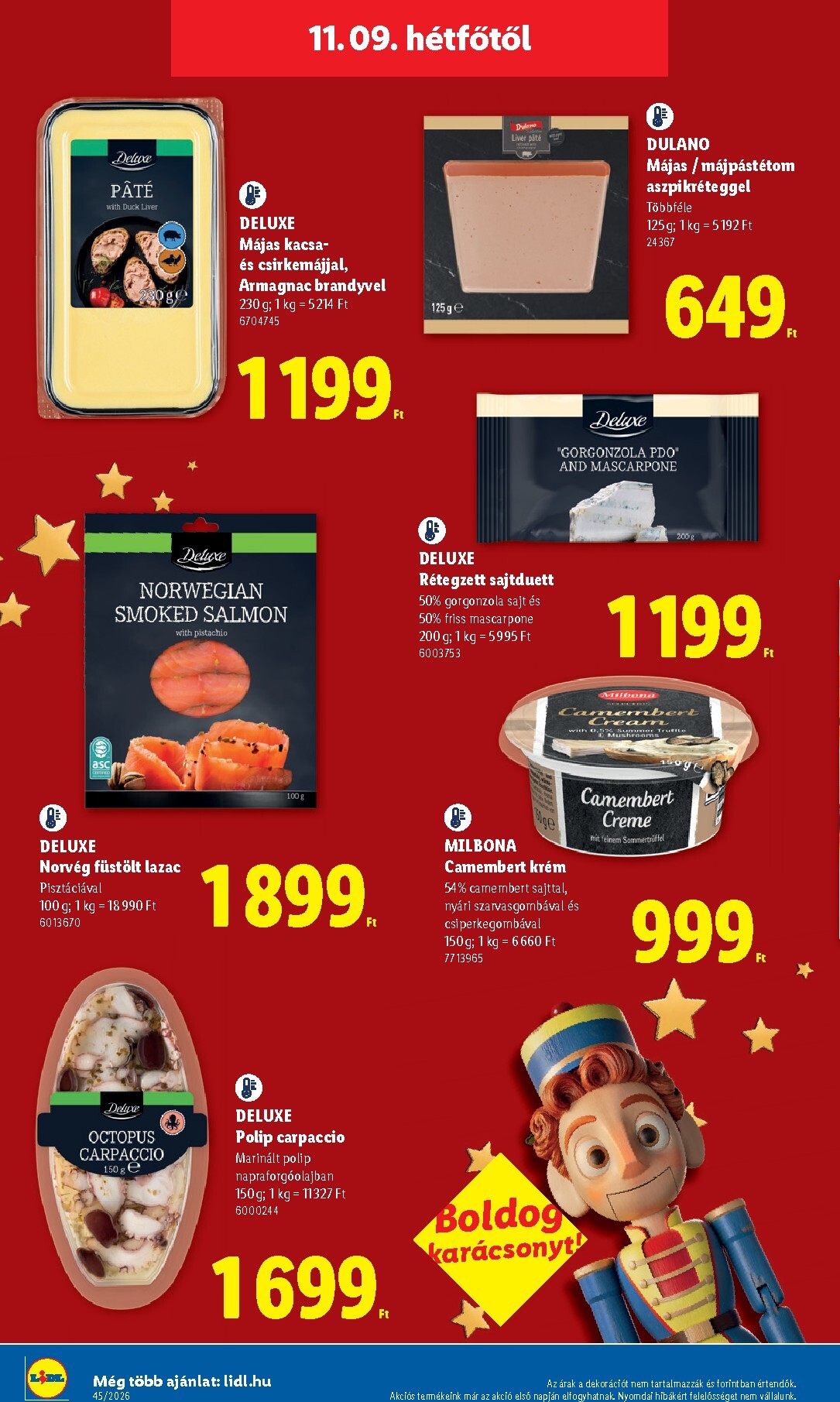 lidl - Lidl - Deluxe hirdetmény a következő hétre hétfőtől 2026.11.09.-tól vasárnaptól 2026.11.15.-ig - page: 6