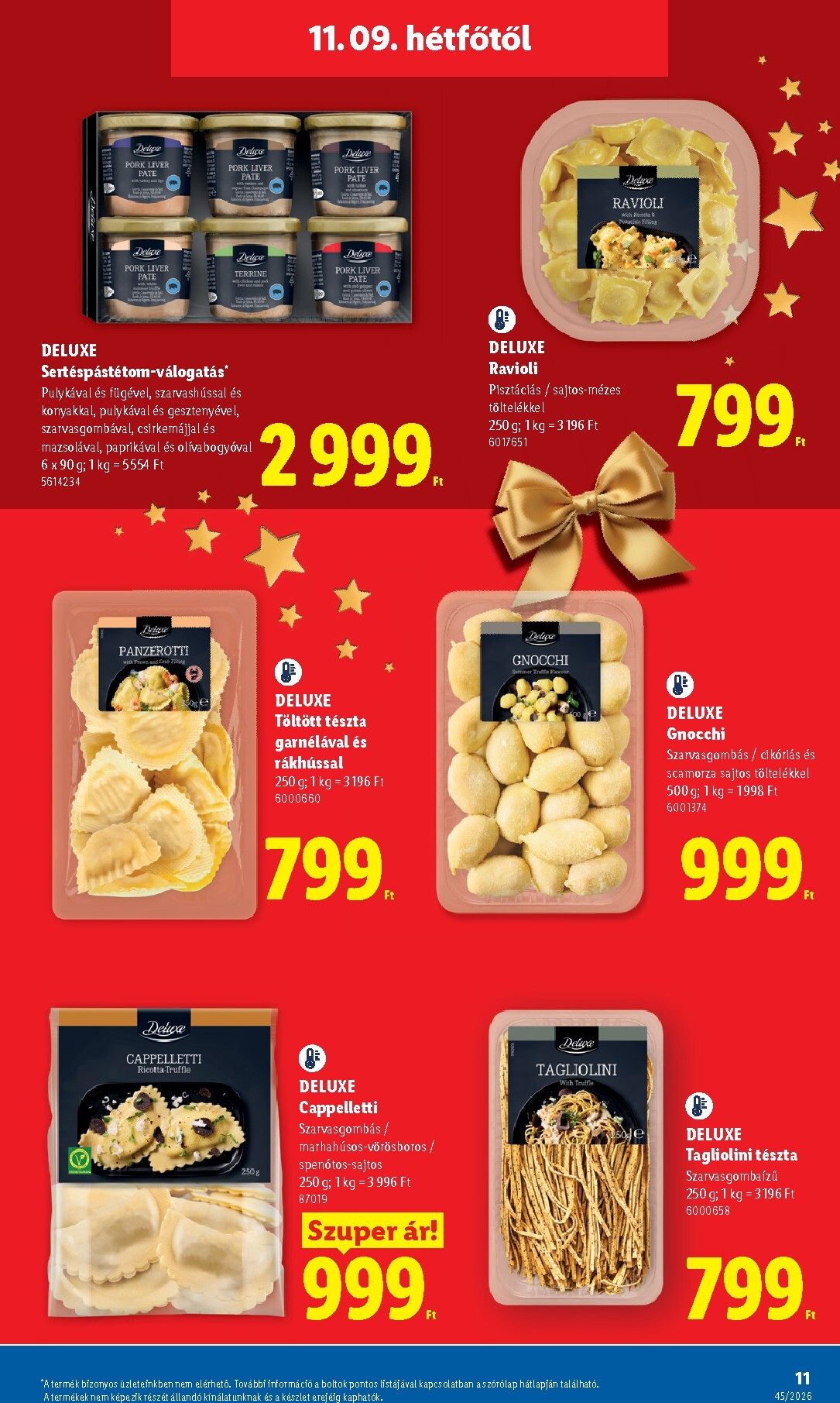 lidl - Lidl - Deluxe hirdetmény a következő hétre hétfőtől 2026.11.09.-tól vasárnaptól 2026.11.15.-ig - page: 11