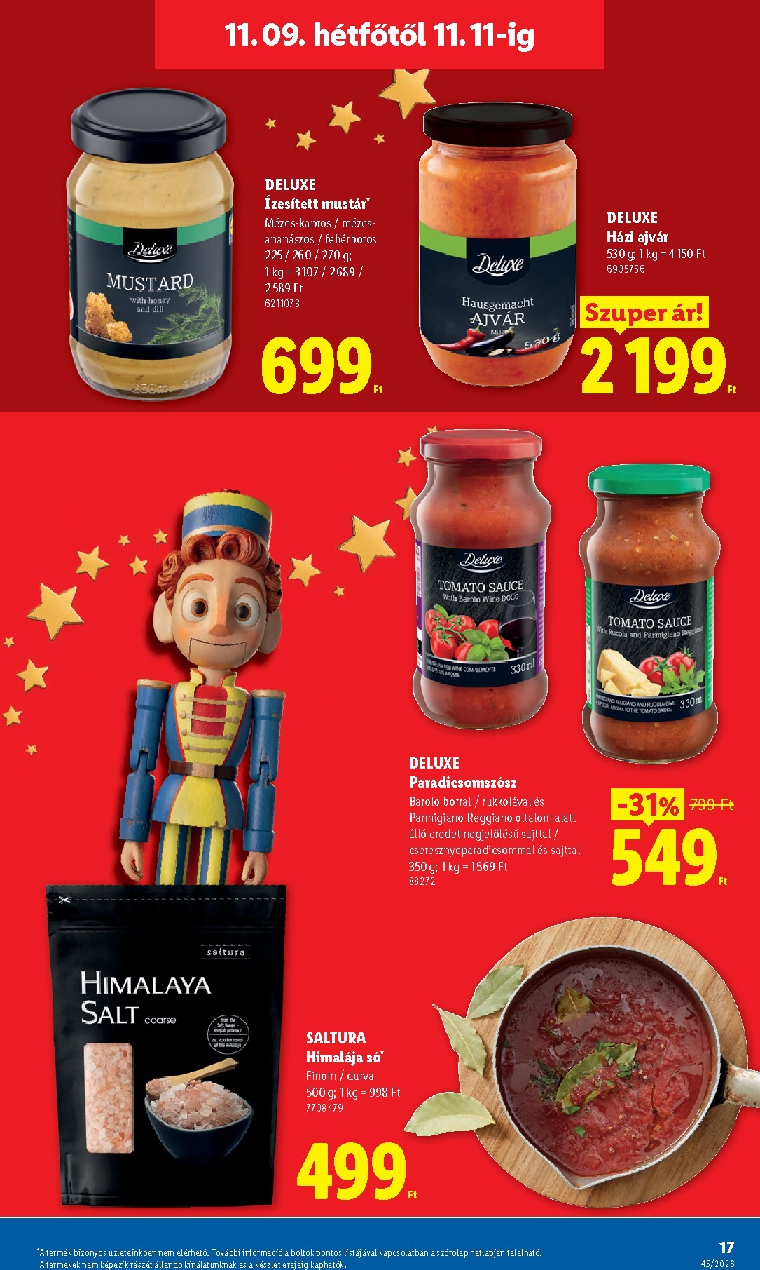 lidl - Lidl - Deluxe hirdetmény a következő hétre hétfőtől 2026.11.09.-tól vasárnaptól 2026.11.15.-ig - page: 17