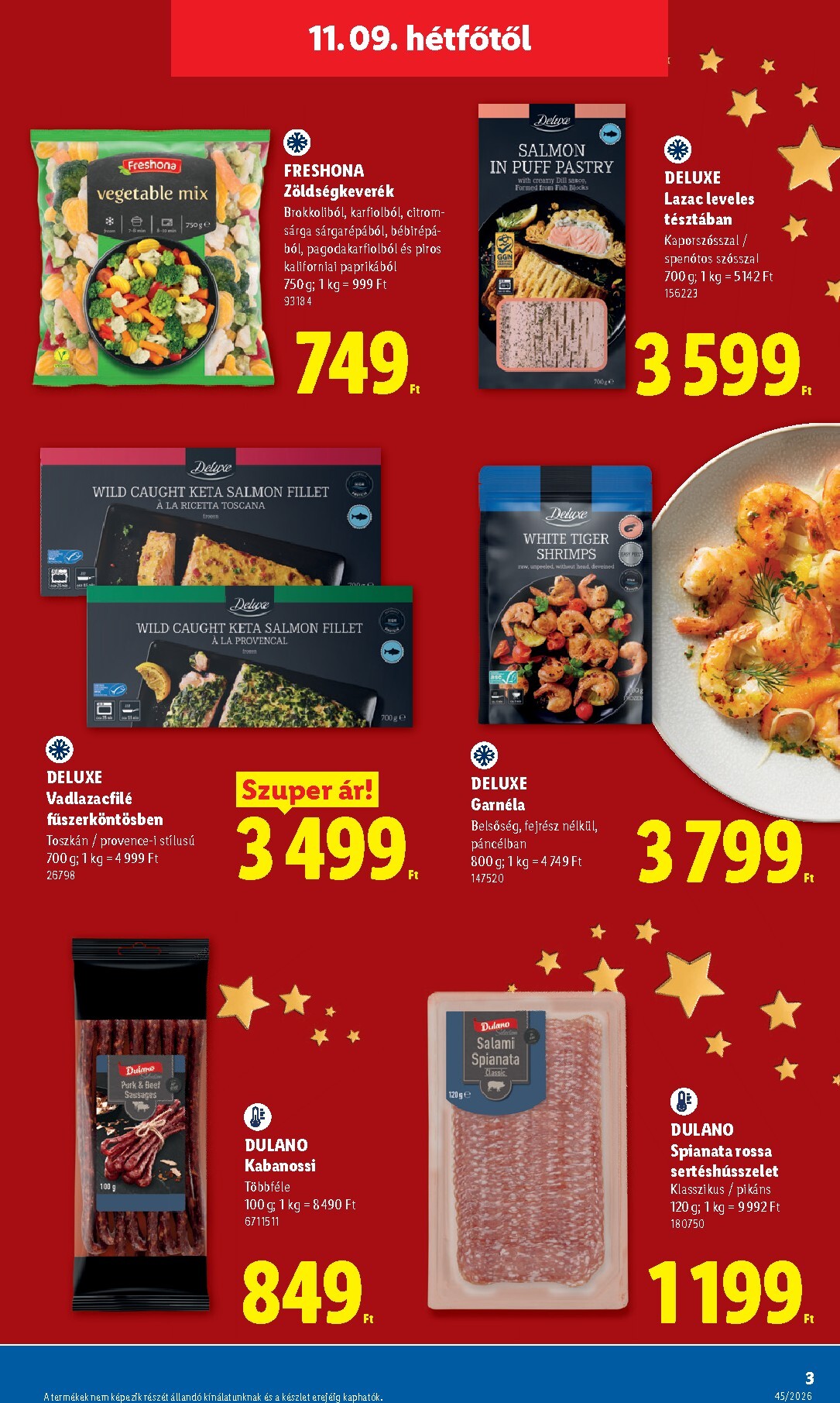 lidl - Lidl - Deluxe hirdetmény a következő hétre hétfőtől 2026.11.09.-tól vasárnaptól 2026.11.15.-ig - page: 3