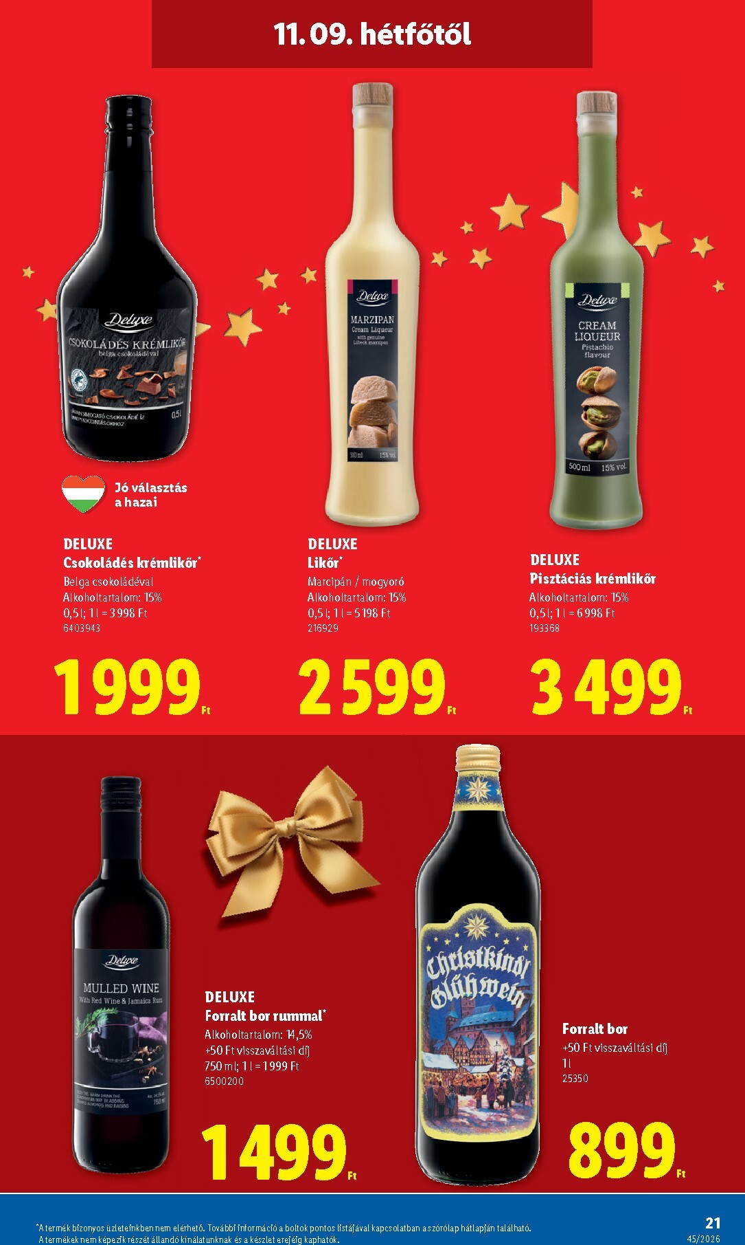 lidl - Lidl - Deluxe hirdetmény a következő hétre hétfőtől 2026.11.09.-tól vasárnaptól 2026.11.15.-ig - page: 21