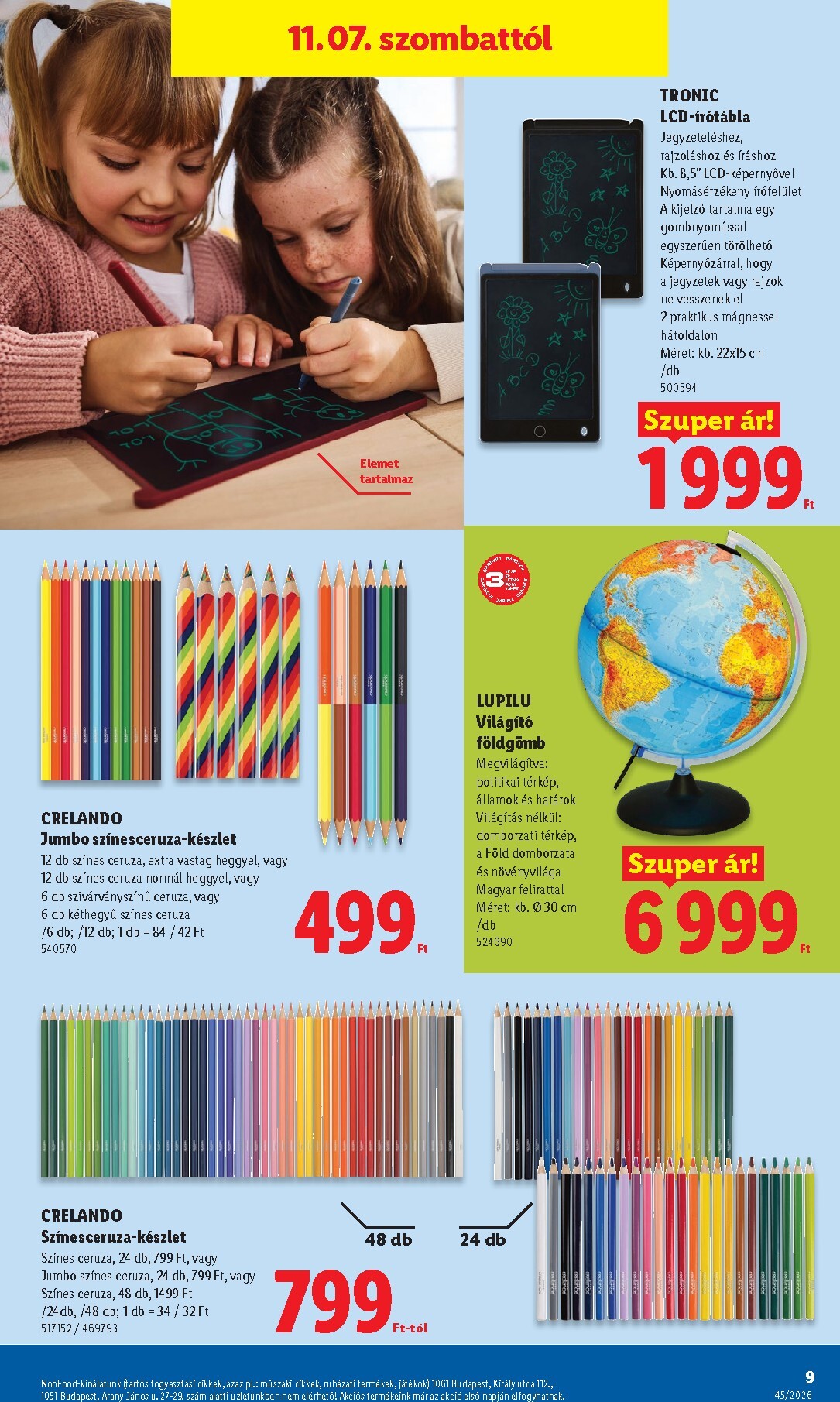 lidl - Lidl - Nonfood hirdetmény a következő hétre csütörtöktől 2026.11.05.-tól szerdától 2026.11.11.-ig - page: 9