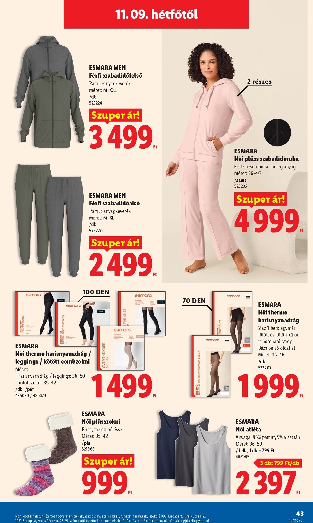 lidl - Lidl hirdetmény a következő hétre csütörtöktől 2026.11.05.-tól szerdától 2026.11.11.-ig - page: 43